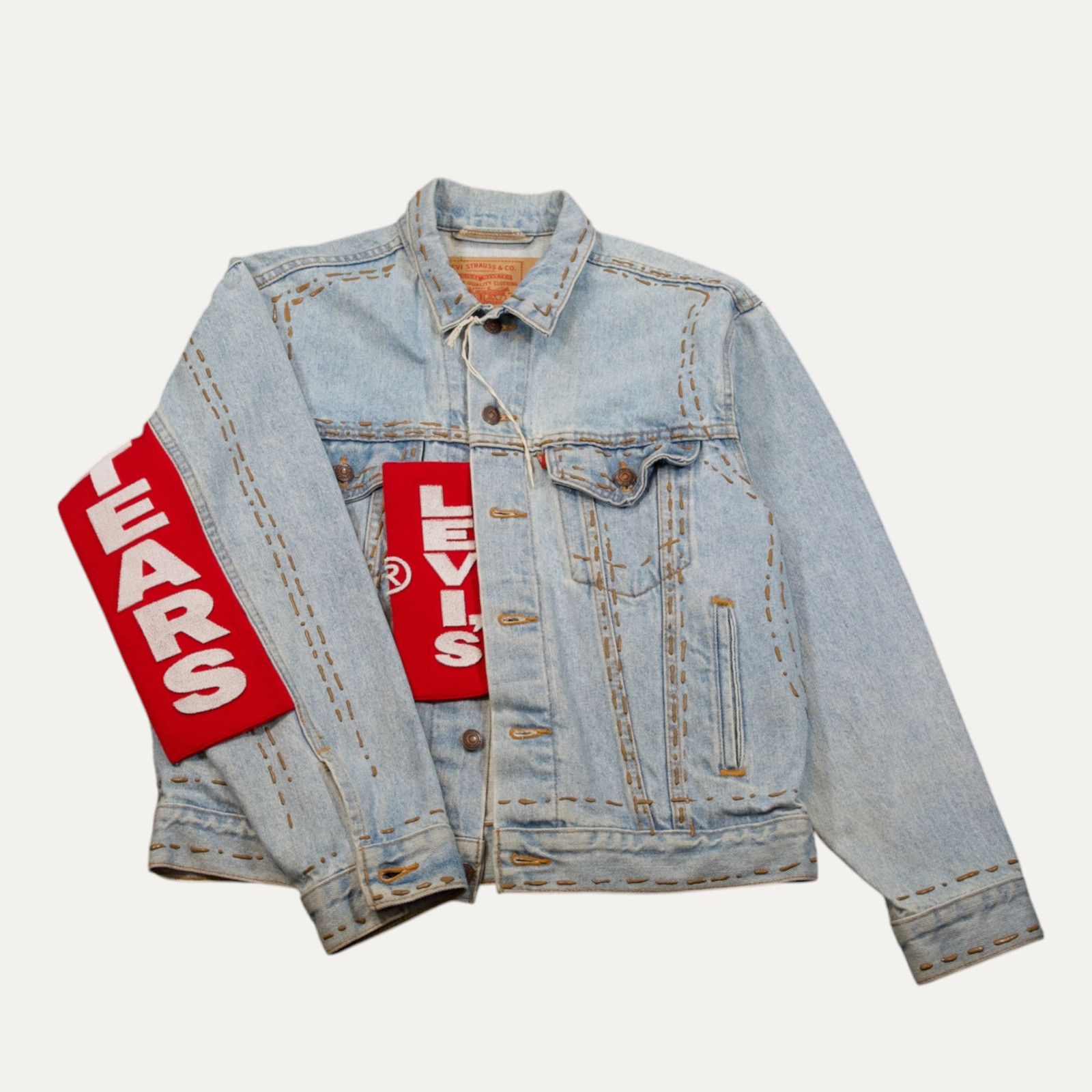 DENIM TEARS Denim Tears X CPFM X Levi's Complexcon Denim Jacket Size US L / EU 52-54 / 3 - 1 Thumbnail