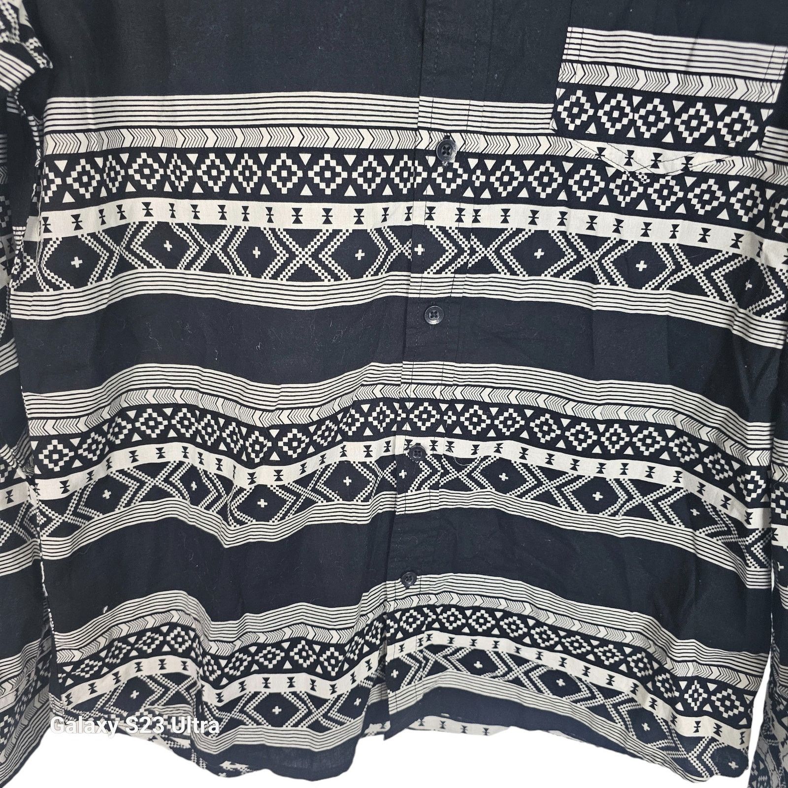 Levi's Levis Men Norte Geo-Stripe Southwestern Aztec Button Shirt M Size US M / EU 48-50 / 2 - 4 Thumbnail