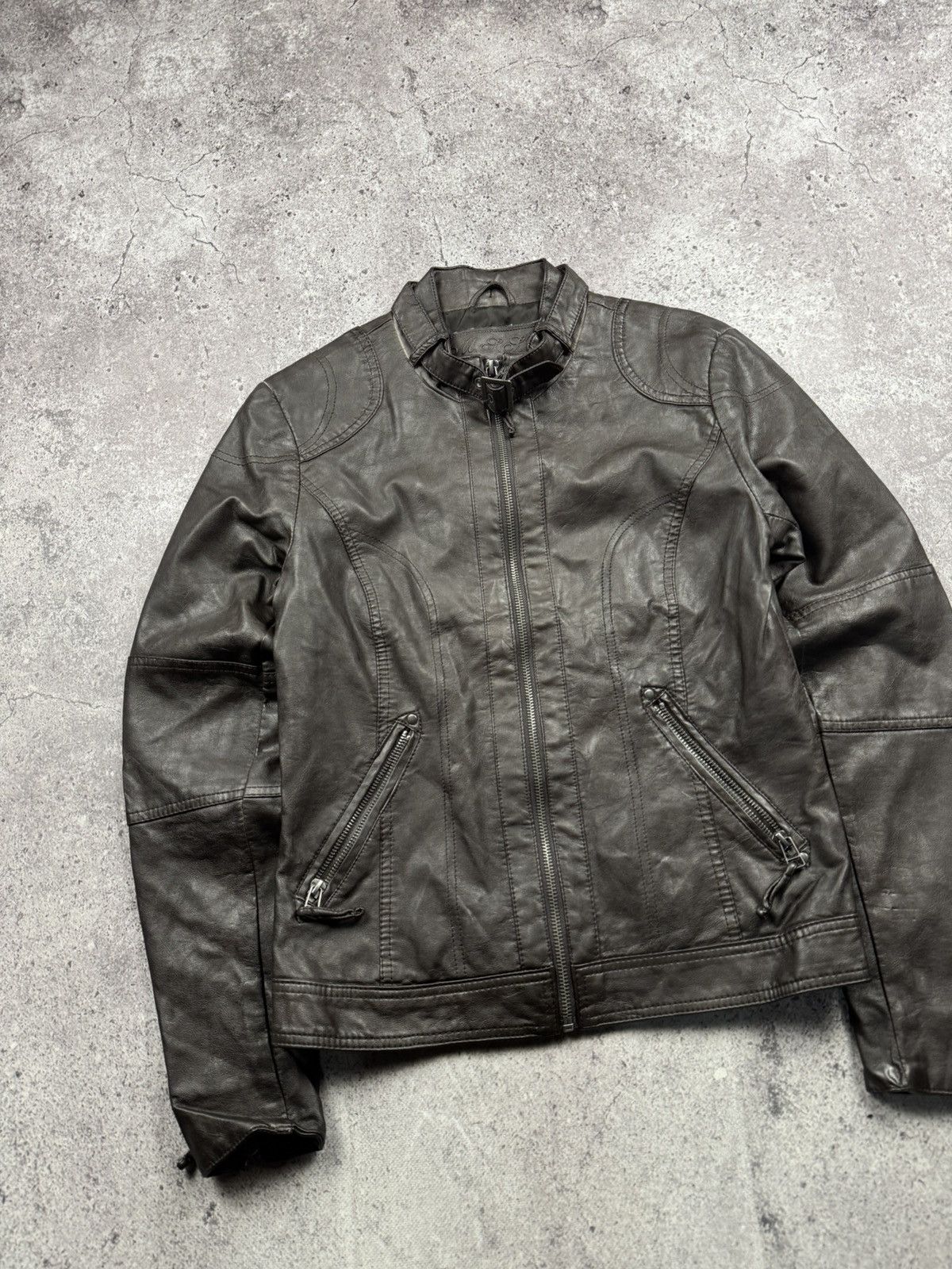 Japanese Brand Vintage Real Leather Avant Garde Y2K Japanesse Opium Jacket Size XS / US 0-2 / IT 36-38 - 2 Thumbnail