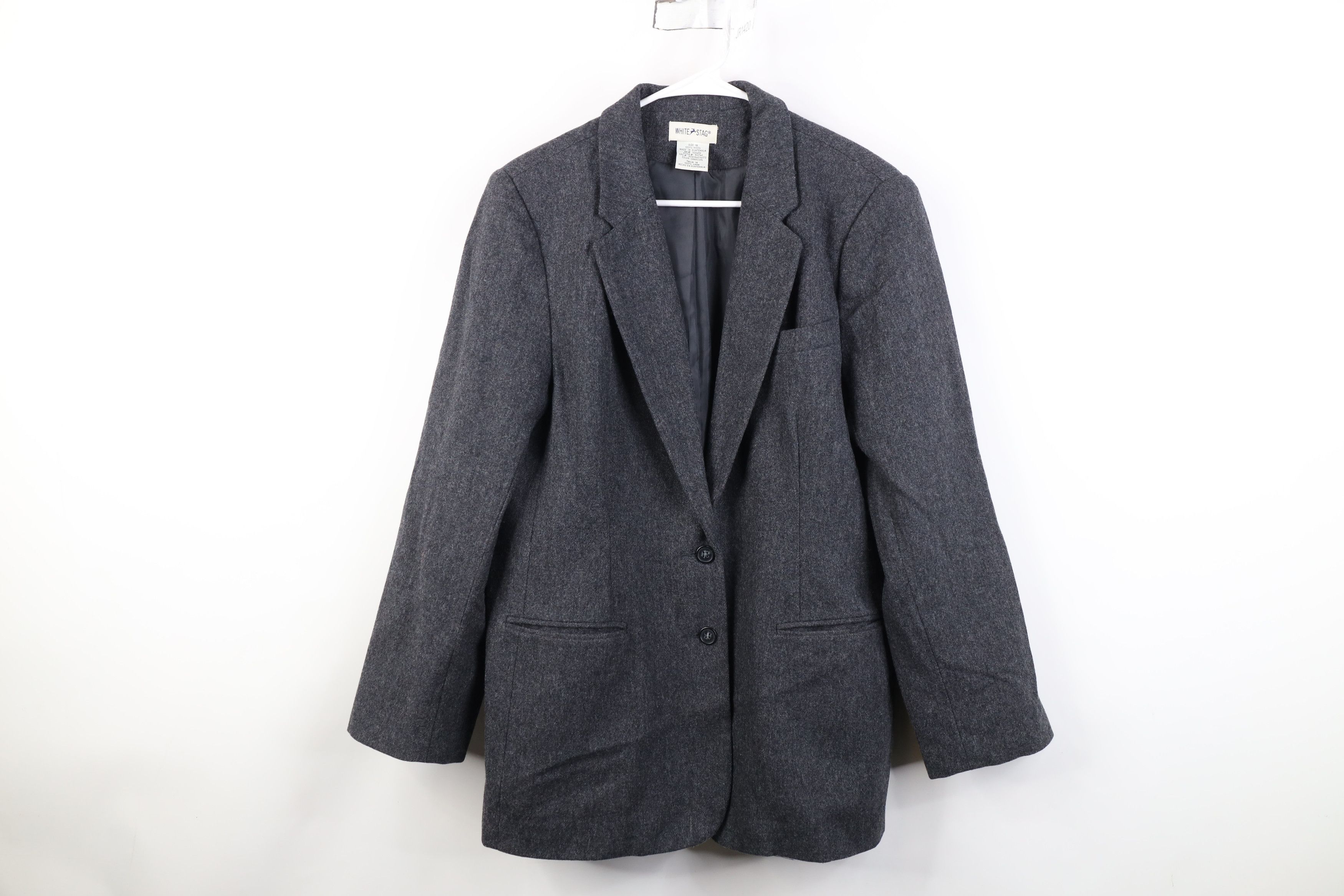 Vintage Vintage 90s Streetwear Button Suit Coat Blazer Jacket Gray Size XXL / US 16-18 / IT 52-54 - 1 Thumbnail