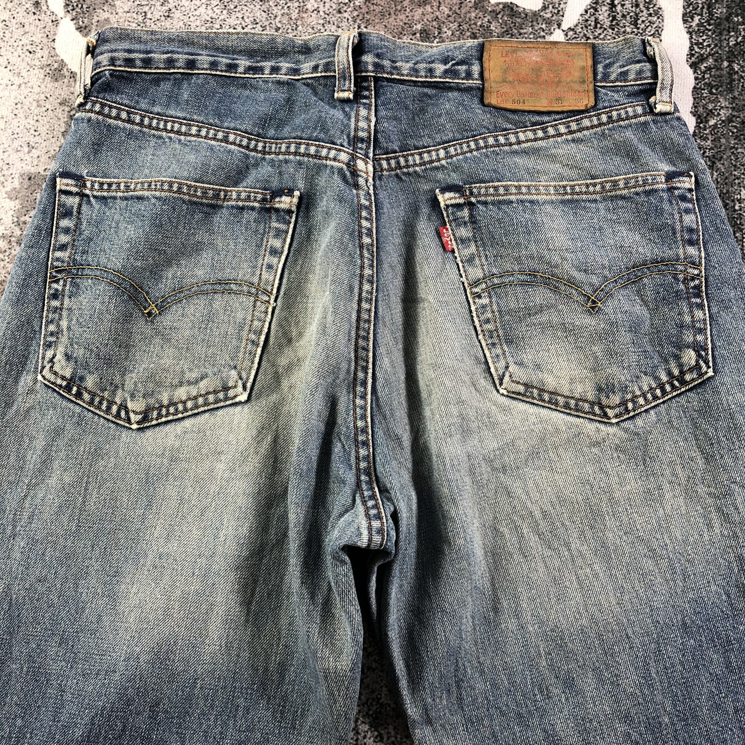 Levi's Vintage Levis 504 Jeans Rusty Distress Denim KJ1474 Size US 32 / EU 48 - 4 Thumbnail