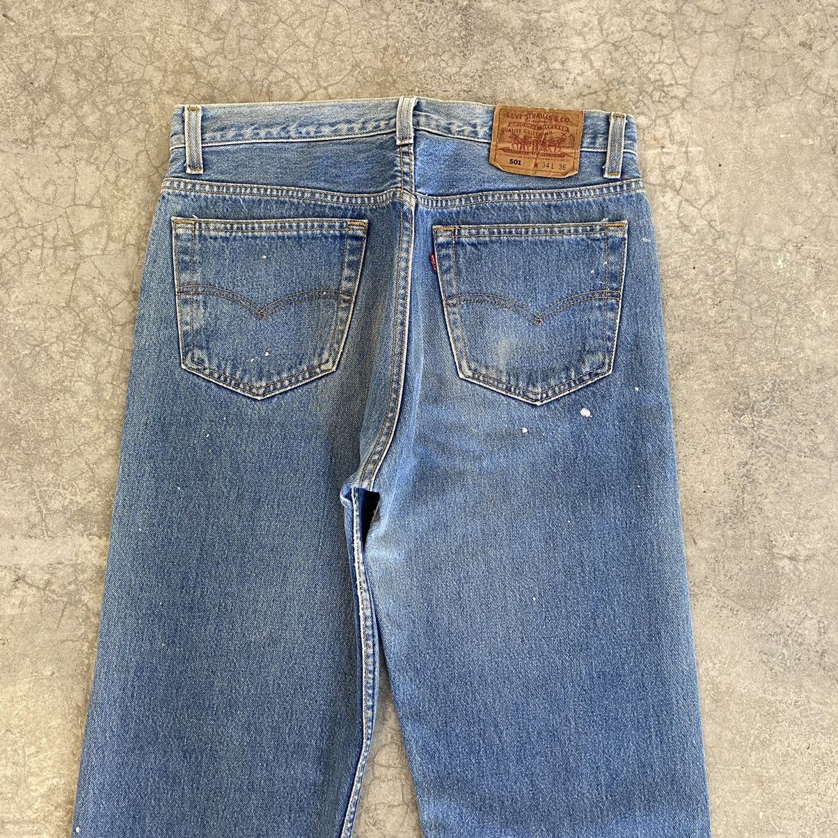 Levi's Vintage Late 80’s Levis 501 Distressed Painter Jeans Size US 33 - 18 Thumbnail