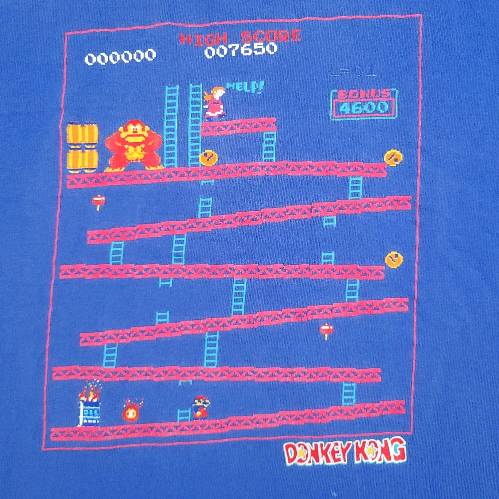 Delta VINTAGE Donkey Kong Video Game Nintendo T-shirt Tee Mens XL Graphic Retro USA T-Shirt Size US XL / EU 56 / 4 - 4 Thumbnail