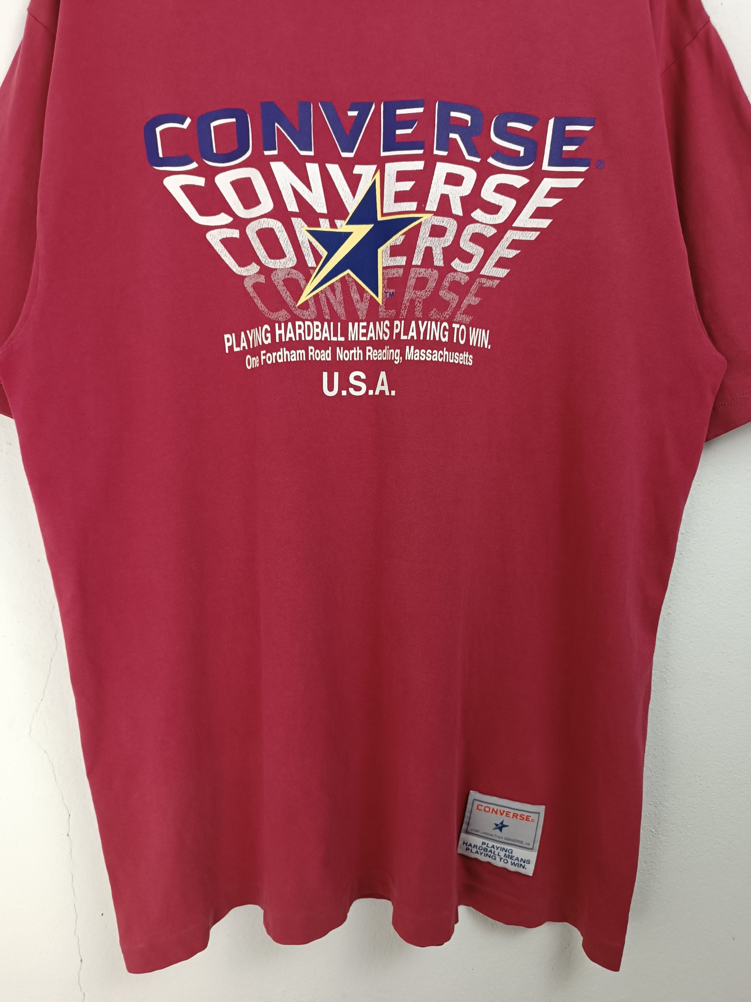 Converse VINTAGE 90'S CONVERSE HARDBALL FADED TEE NBA MLB Size US L / EU 52-54 / 3 - 7 Thumbnail