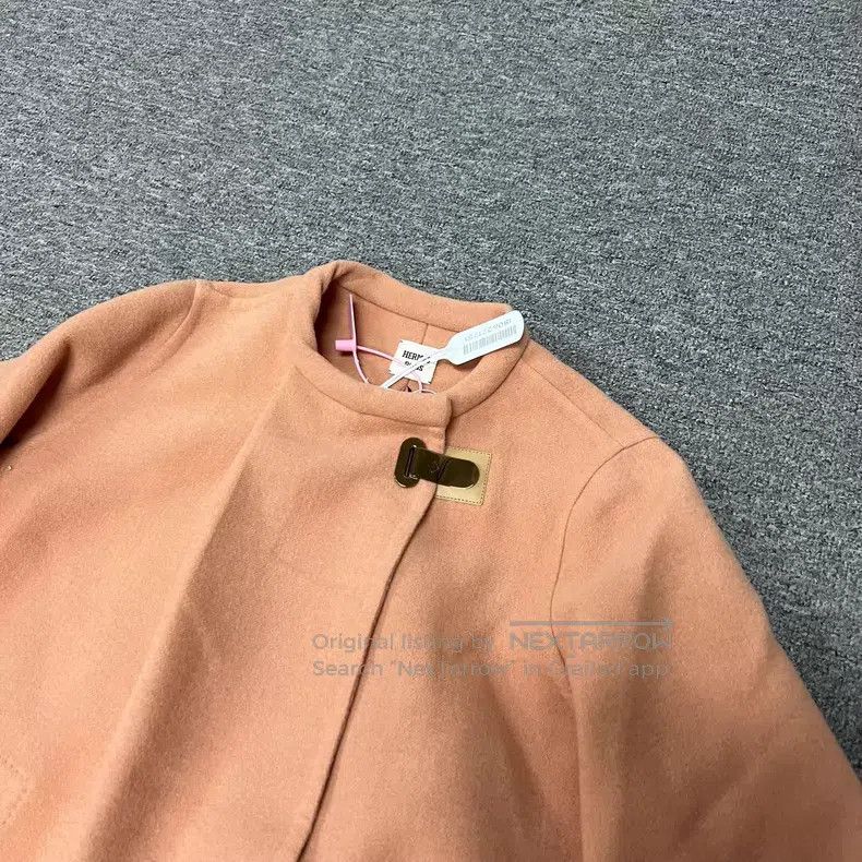 Hermes Hermes Fuchsia Cashmere Round Neck Oversized Blazer Size XXS / US 00 / IT 34 - 3 Thumbnail