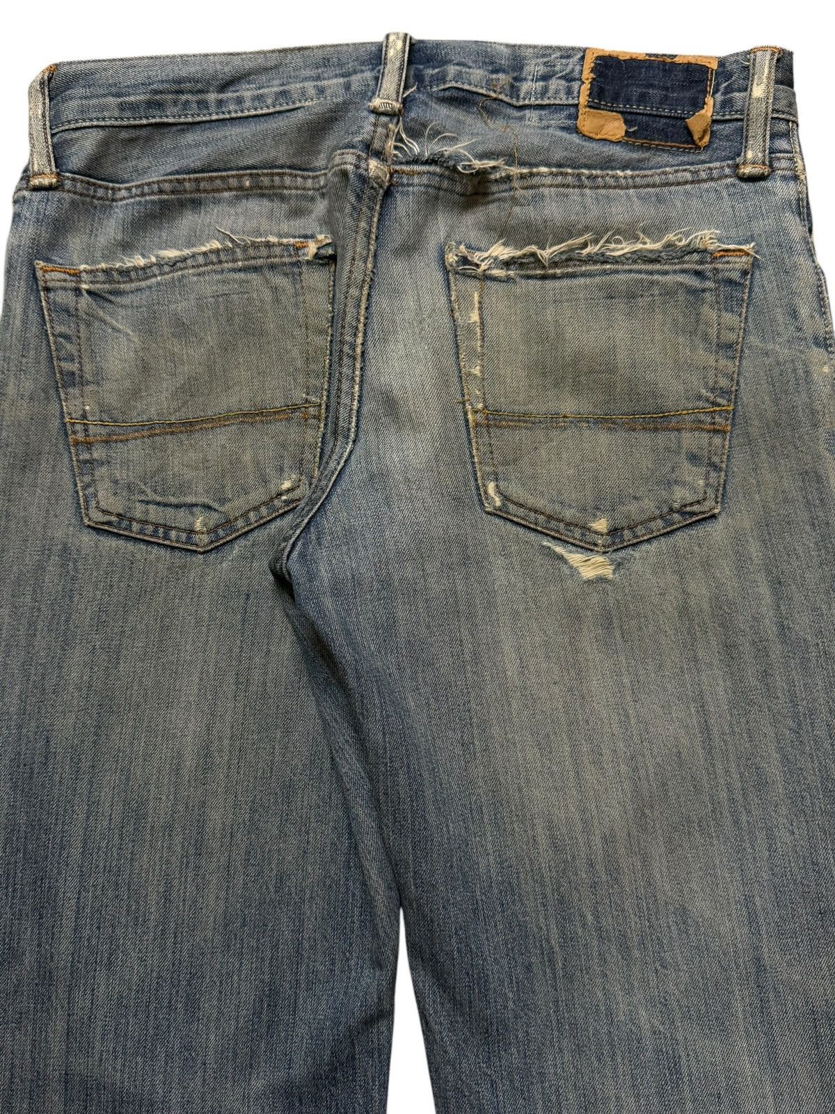 Abercrombie & Fitch Vintage 90s Abercrombie & Fitch Faded Distress Straight Leg Size US 32 / EU 48 - 5 Thumbnail