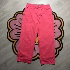 VIBE Pink High Street Vintage Loose Casual Pants Size US 30 / EU 46 - 5 Thumbnail