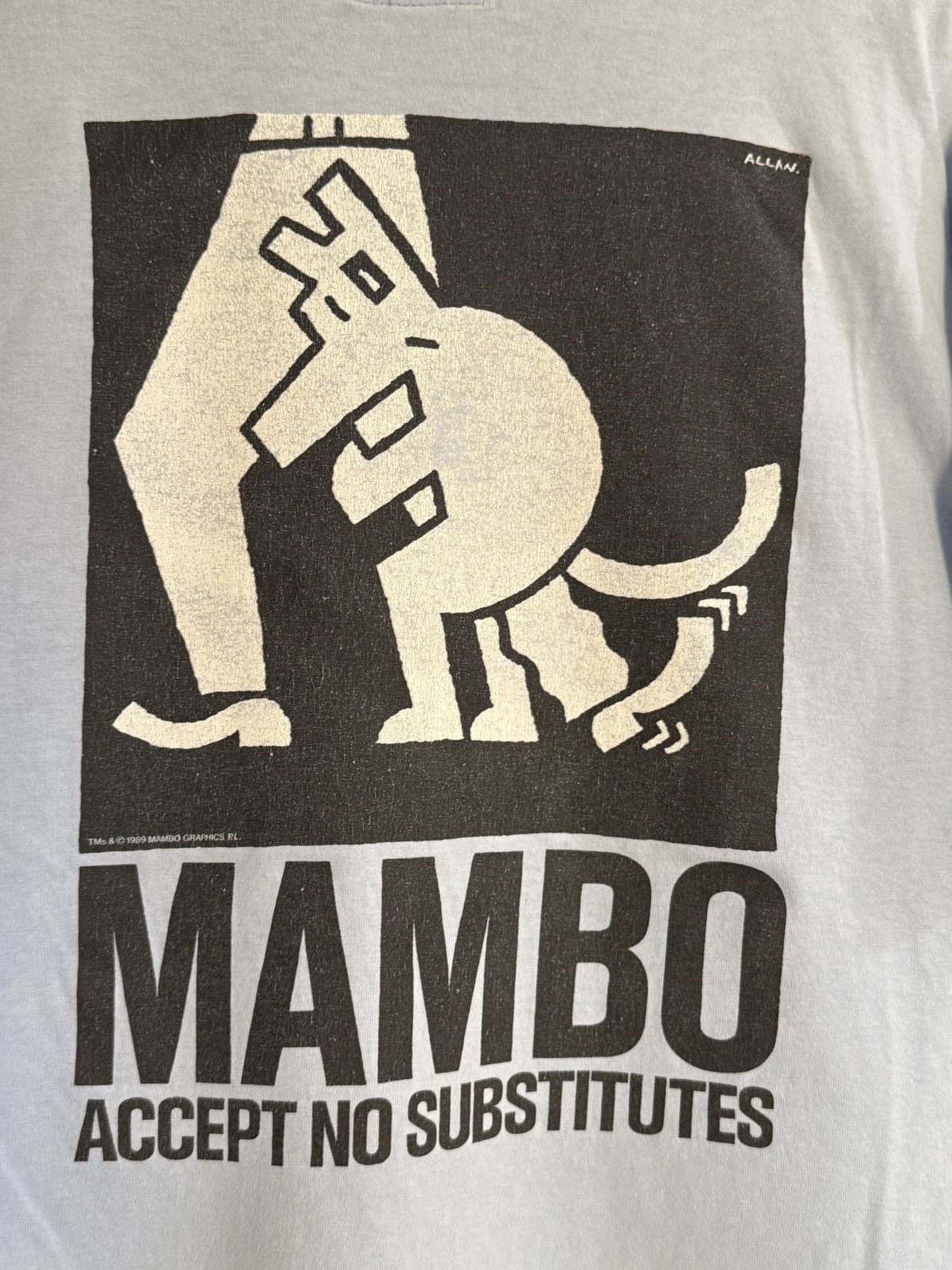 Mambo × Vintage Thrashed Vintage 80s Mambo Accept No Substitutes Tee Size US L / EU 52-54 / 3 - 2 Thumbnail