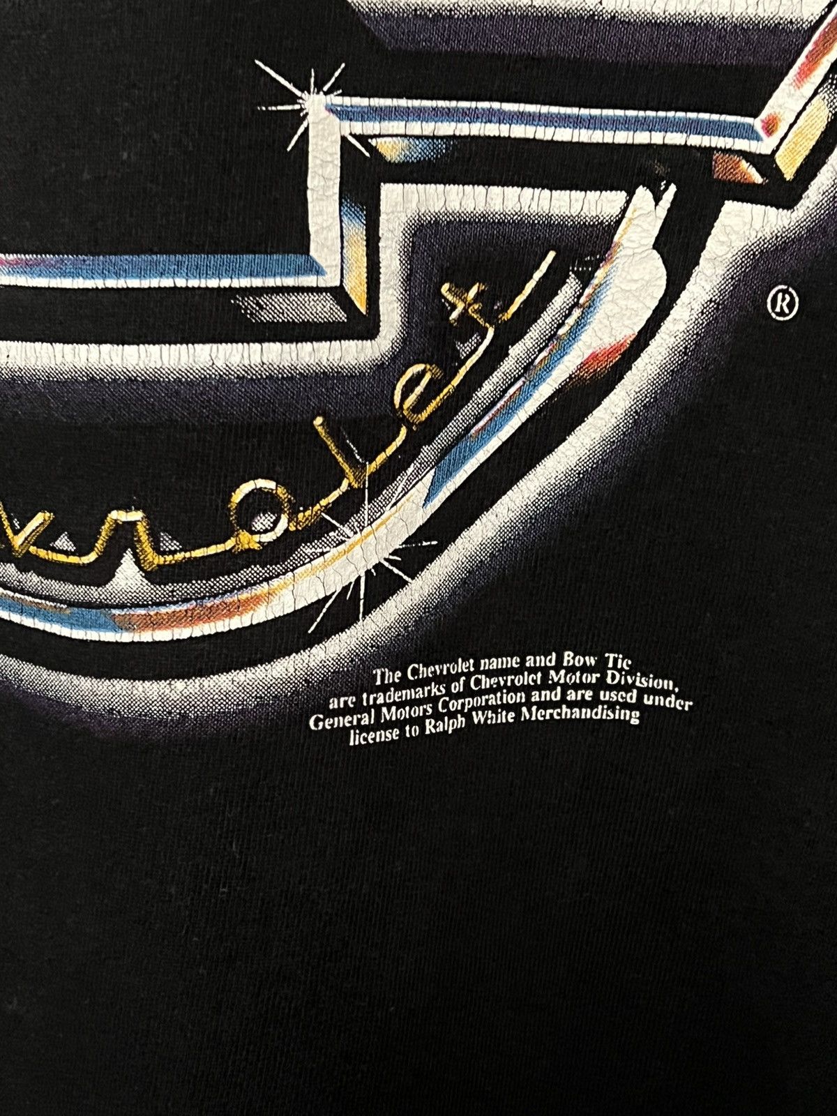 Chevrolet 90s Genuine Chevrolet Metallic Silver Logo Car Tee Size US L / EU 52-54 / 3 - 3 Thumbnail