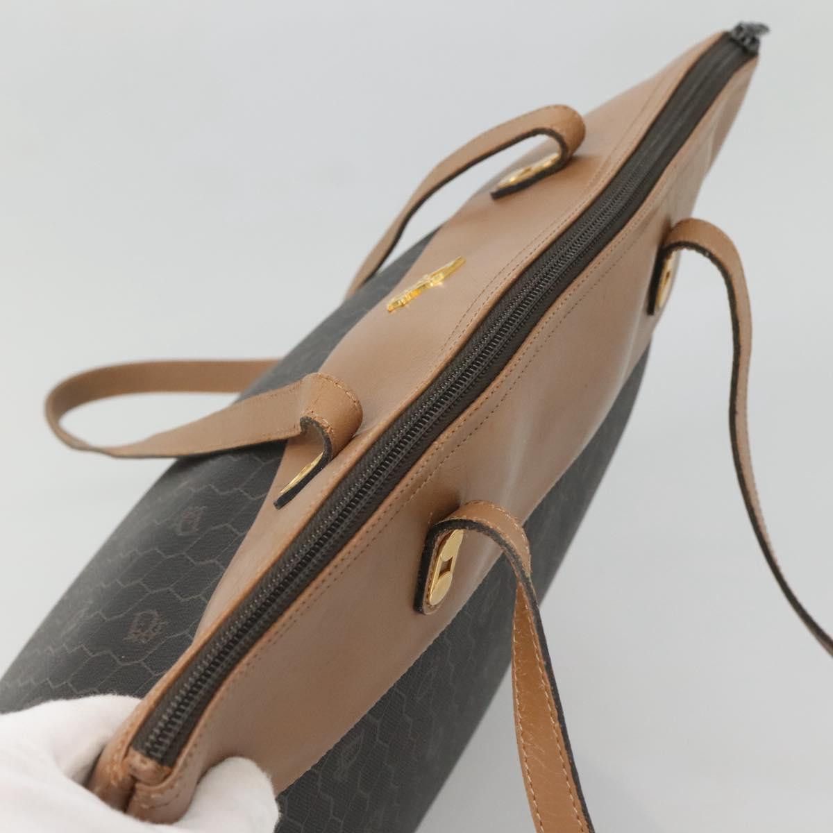 Dior DIOR Honeycomb Canvas Tote Bag Pvc Black Gold Size ONE SIZE - 6 Thumbnail