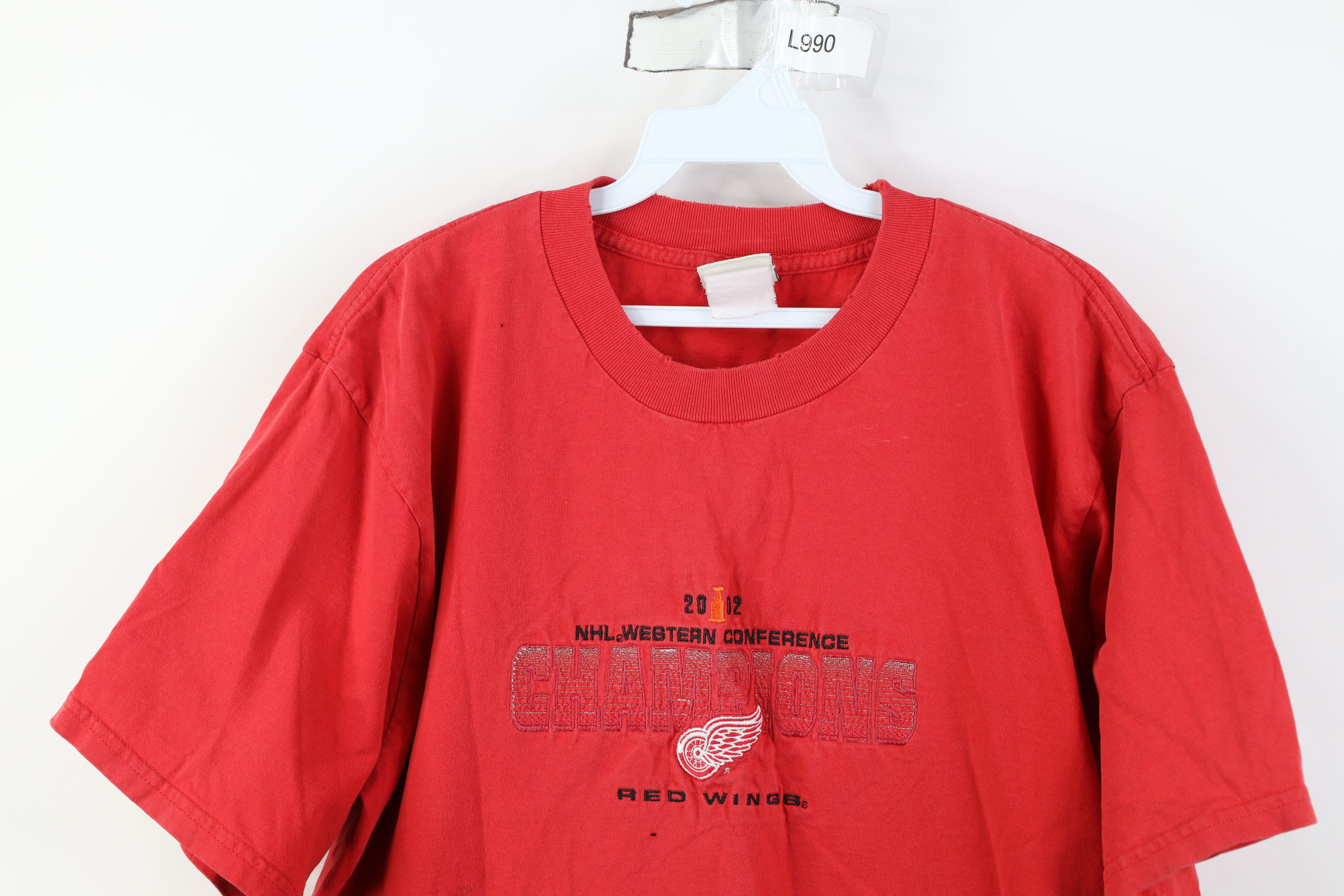 Vintage Vintage Y2K Stanley Cup Champs Detroit Red Wings T-Shirt Size US L / EU 52-54 / 3 - 2 Thumbnail