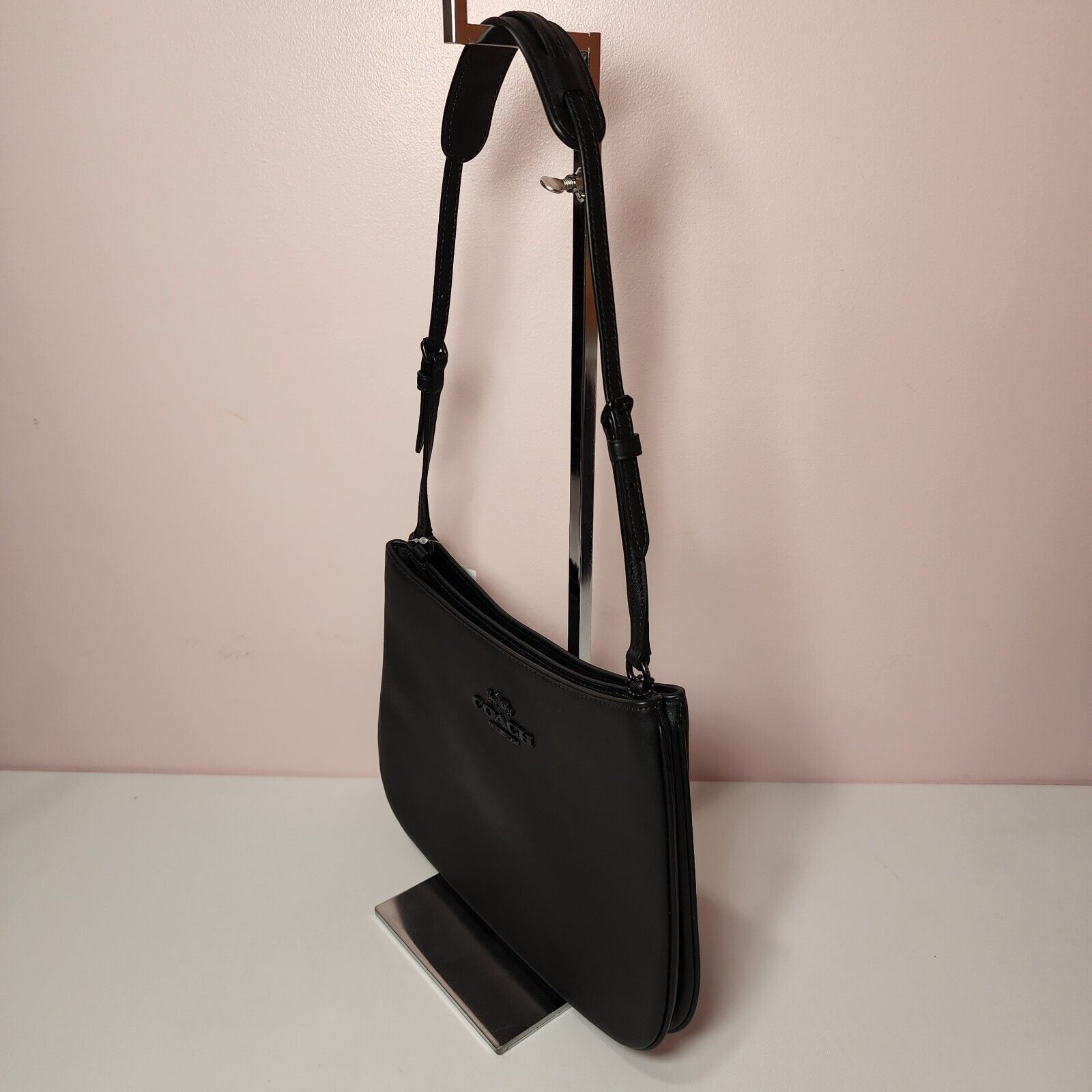 Coach NWT Coach CP101 Penelope Leather Shoulder Bag Black Size ONE SIZE - 4 Thumbnail