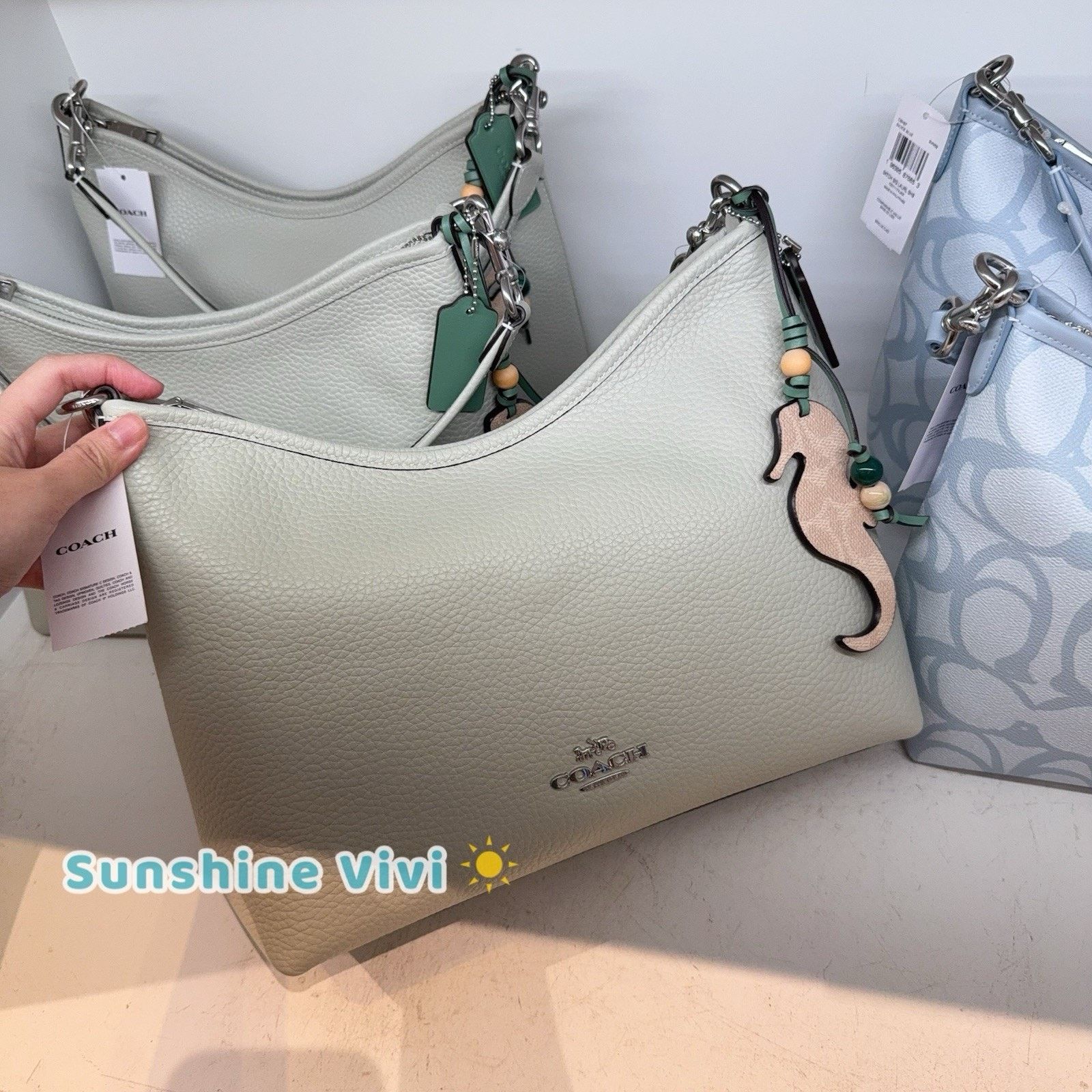Coach NWT Coach Laurel Shoulder Bag Seahorse Charm CBH82 Size ONE SIZE - 2 Thumbnail