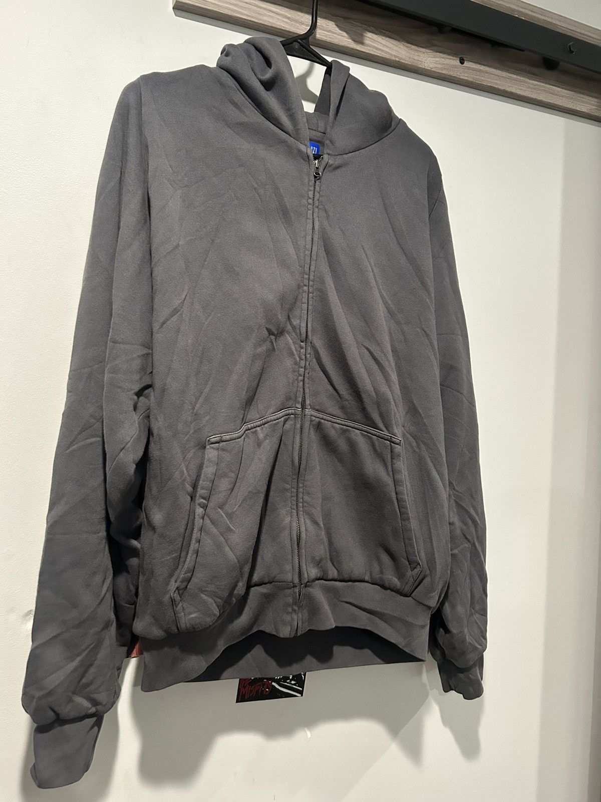 Balenciaga Yeezy Gap zip up hoodie Dark Grey L | Grailed