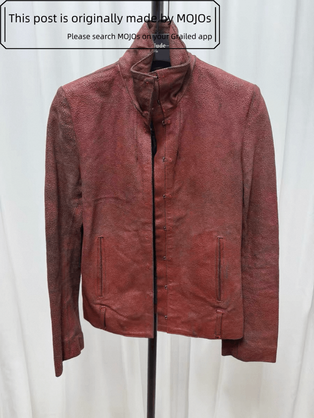 Ann Demeulemeester Sz 36 Ann Demeulemeester Splash Leather Jacket mojos Size US XS / EU 42 / 0 - 1 Thumbnail