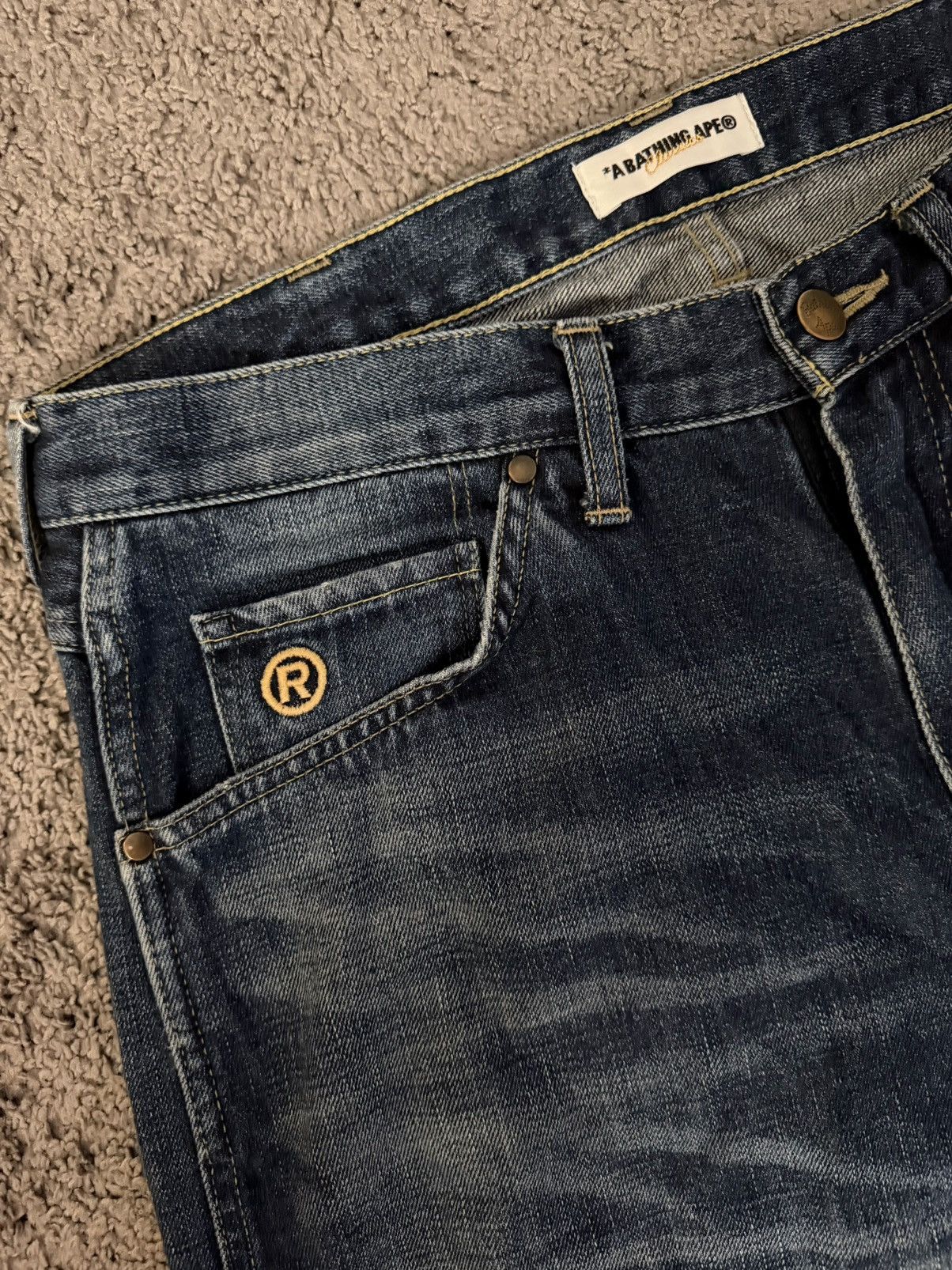 Bape Bape flame denim jeans Size US 32 / EU 48 - 4 Thumbnail