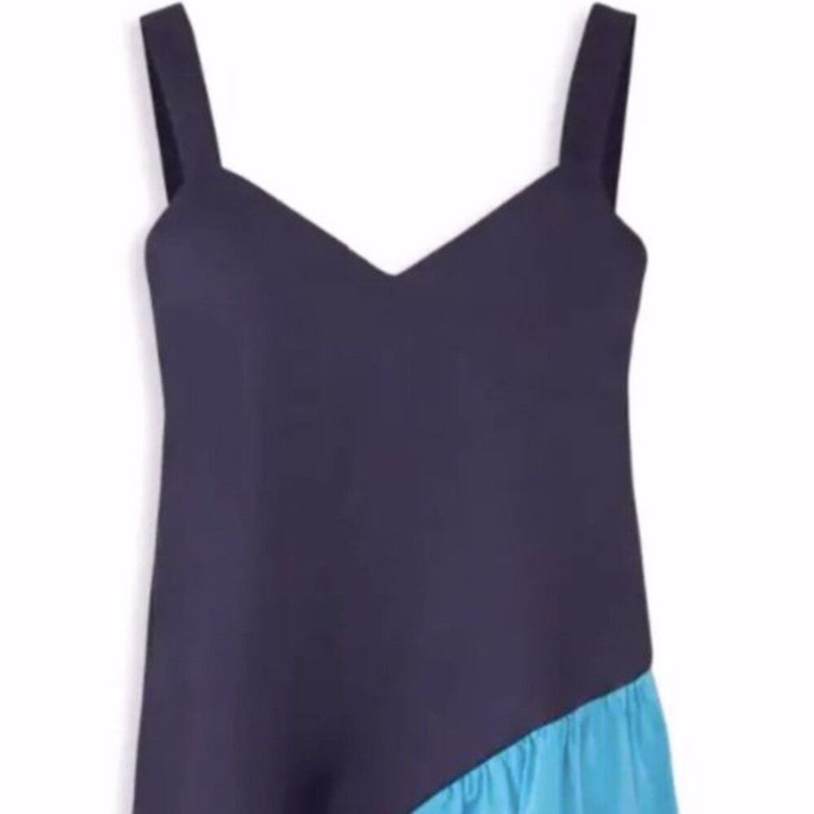 Tibi TIBI Colorblock Tank Top blue Size 10 Size L / US 10 / IT 46 - 2 Thumbnail