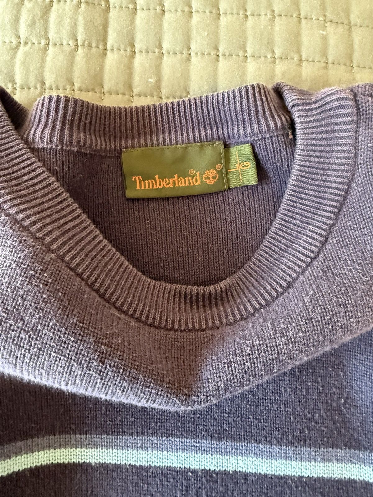 Timberland × Vintage Vintage Timberland Sweater Size US L / EU 52-54 / 3 - 3 Thumbnail