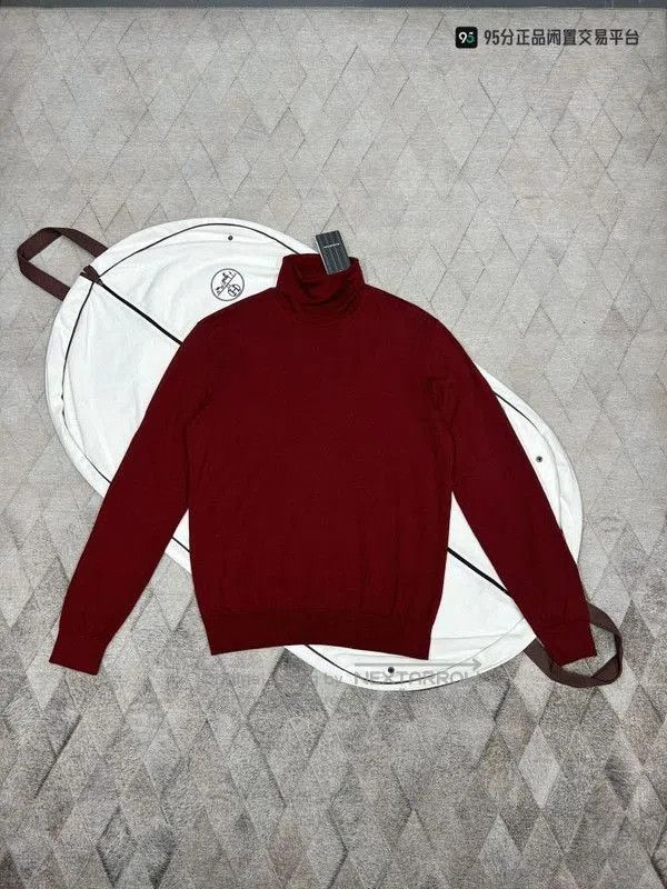 Ermenegildo Zegna Zegna Solid Long Sleeve Cashmere Turtleneck Sweater. Size US XL / EU 56 / 4 - 1 Thumbnail