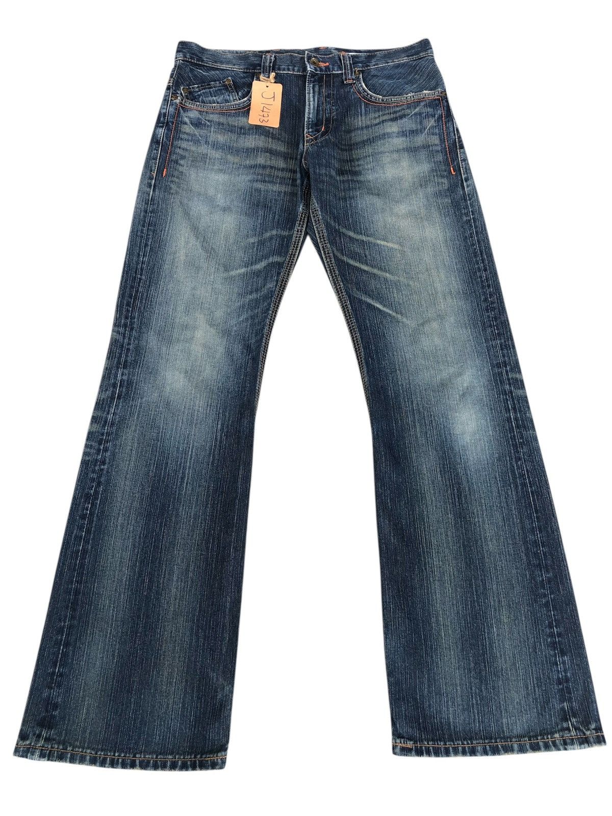 If Six Was Nine Japanese Edwin Bootcut Flare Distressed Jeans Size US 34 / EU 50 - 2 Thumbnail