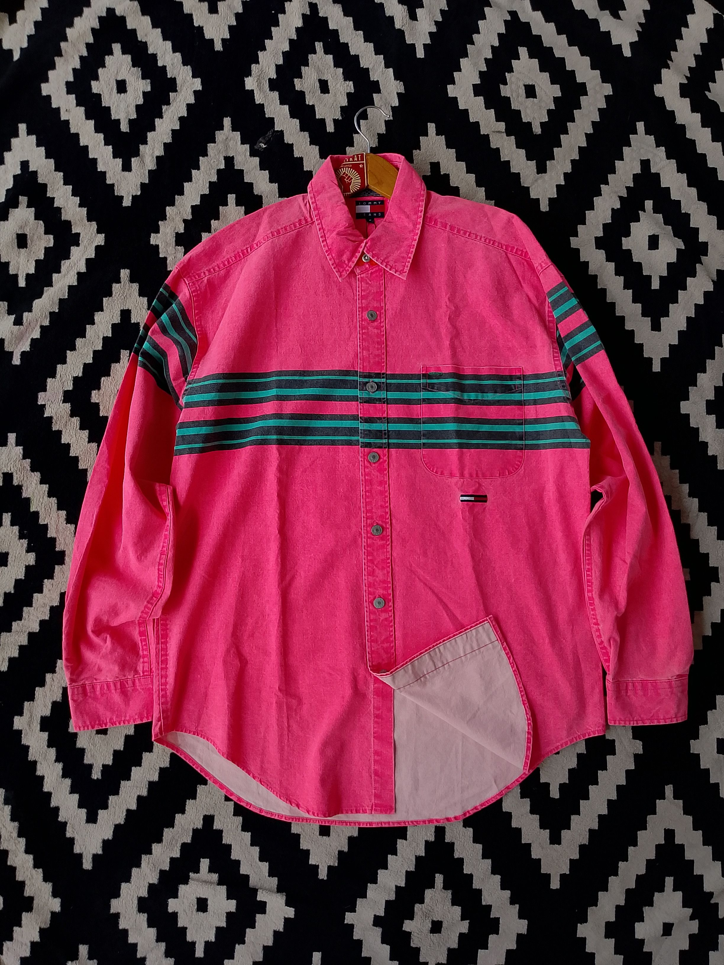 Tommy Jeans Vintage Tommy Jeans Plaid Shirt Heavy Dusk & Bleeding Indigo Size US XXL / EU 58 / 5 - 2 Thumbnail