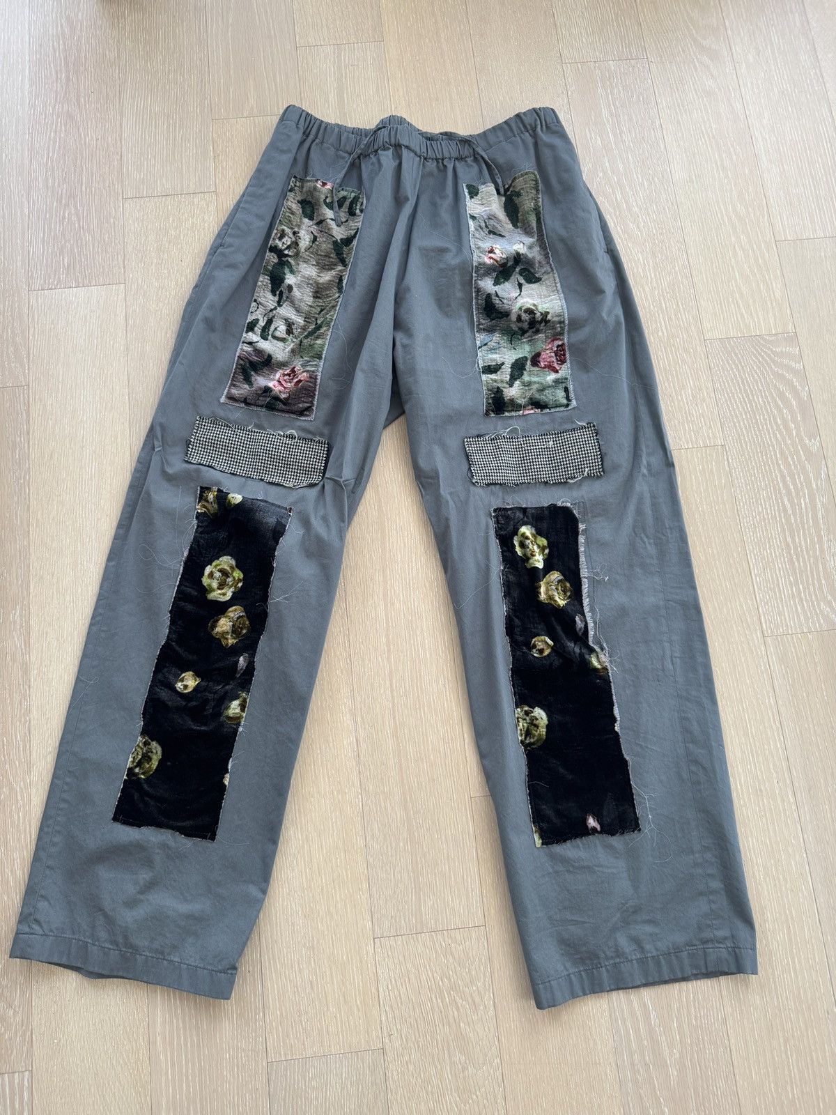 Acne Studios Acne Studios Patchwork Wide Leg Trousers Grey Size US 36 / EU 52 - 1 Thumbnail