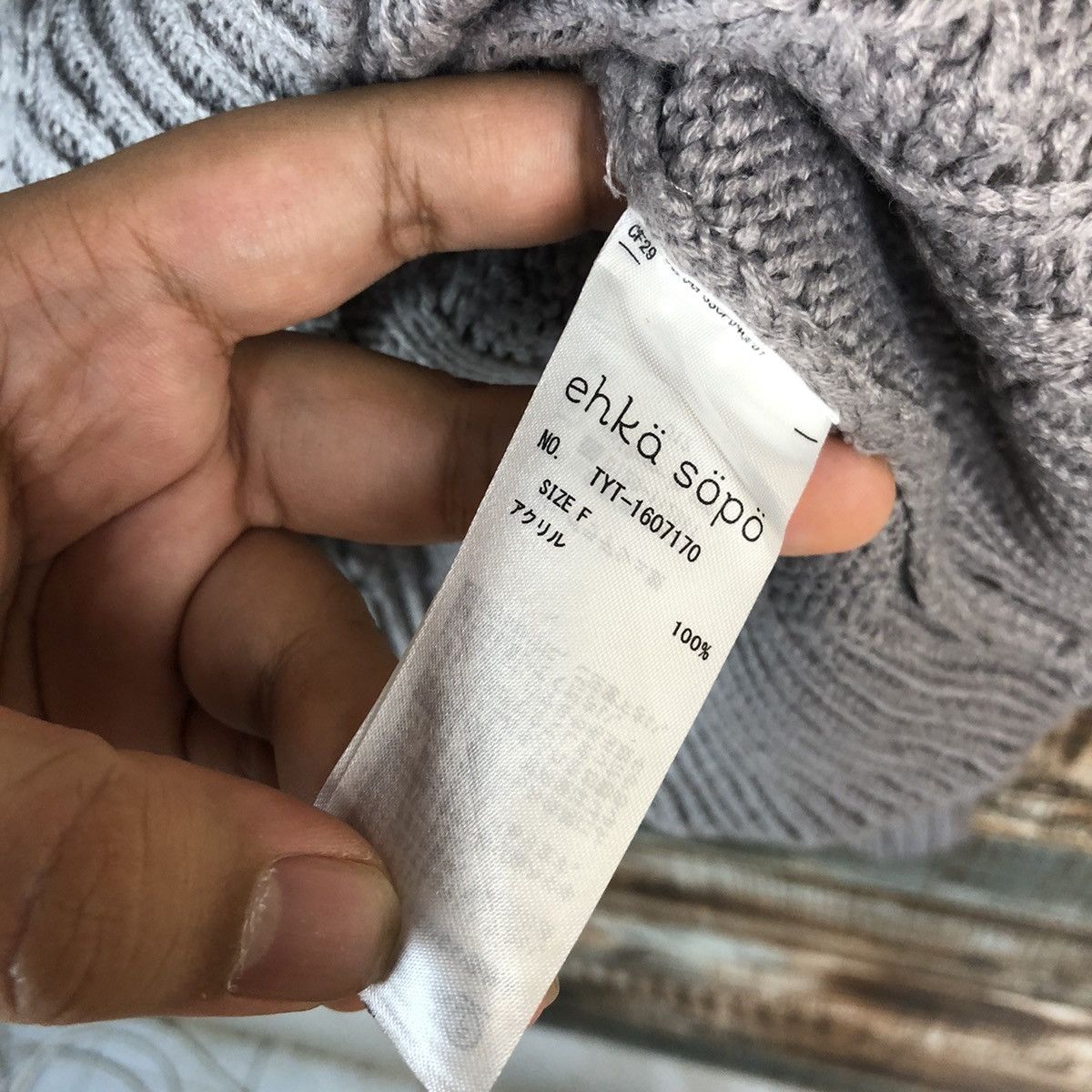 Aran Isles Knitwear × Japanese Brand Ehka Shop Grey Cardigan Knitwear #A1951 Size M / US 6-8 / IT 42-44 - 11 Thumbnail