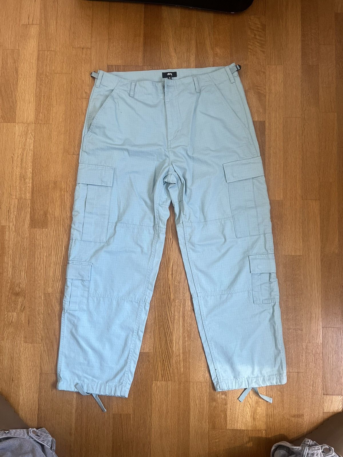 Stussy stüssy light blue surplus cargo pants Size US 36 / EU 52 - 2 Thumbnail
