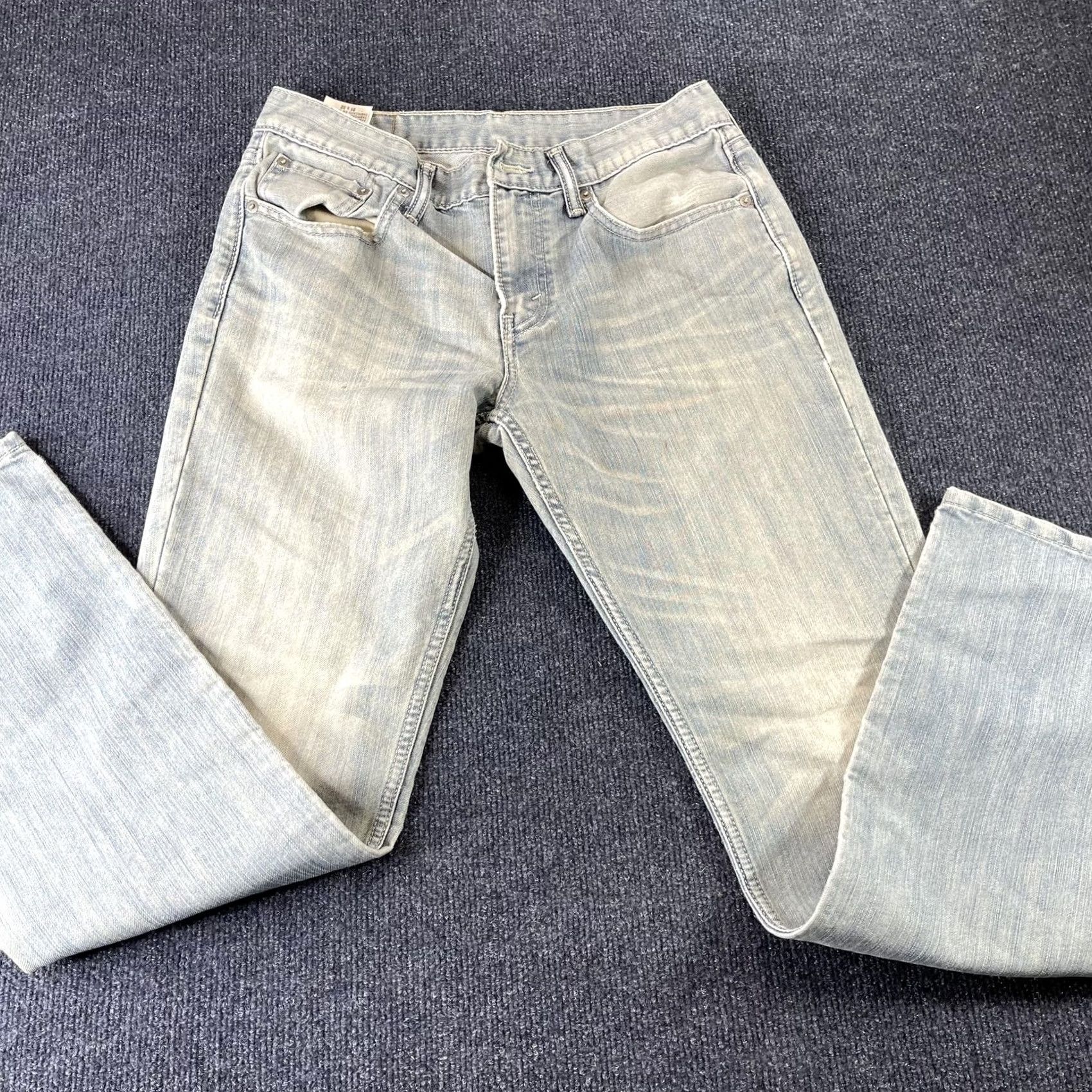 Levi's Levi's 511 Jeans Mens 31x30 Light Wash Blue Denim Slim Straight Casual Fit Size US 31 - 4 Thumbnail