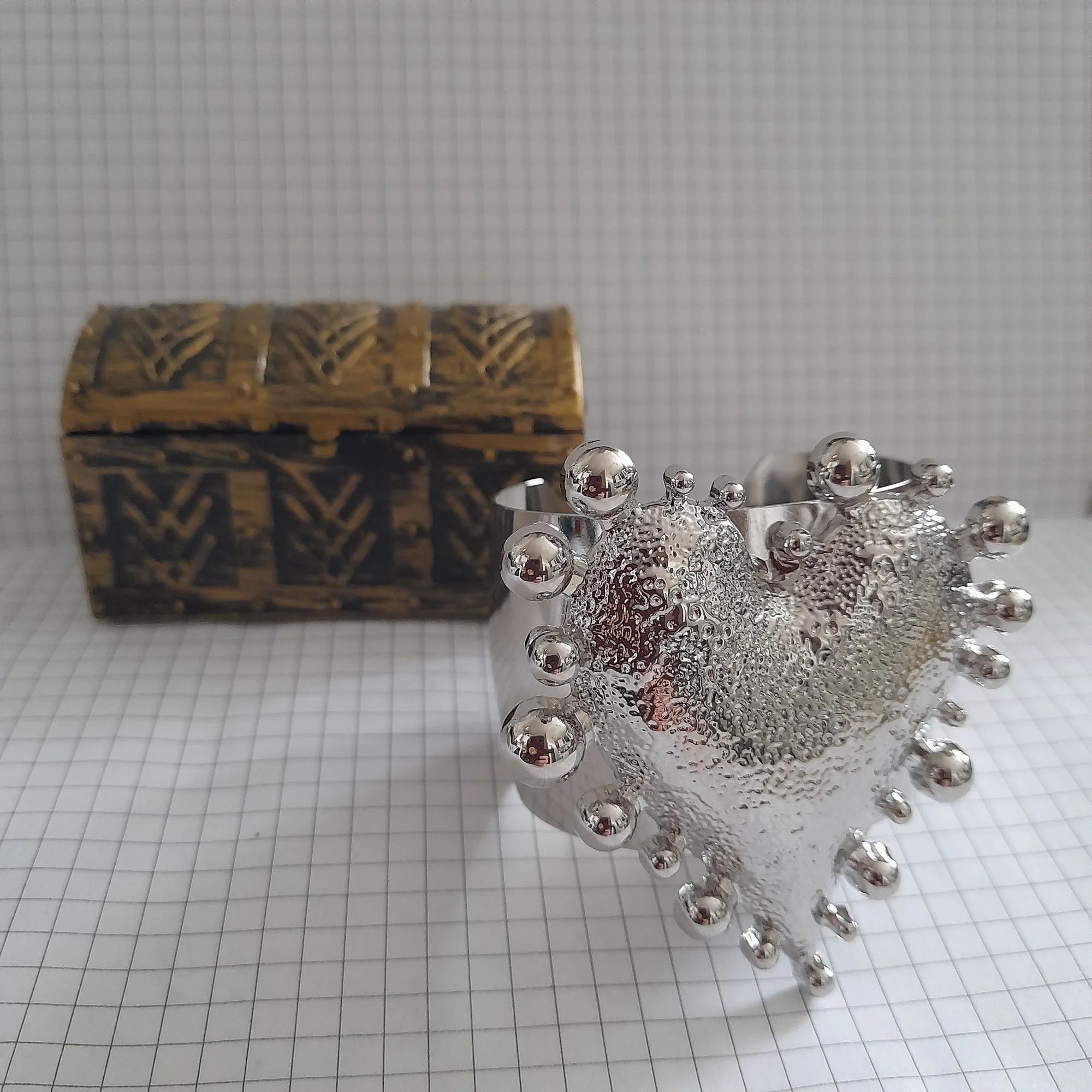 Jewelry × Vintage Irregular Metal Heart Bracelets Size ONE SIZE - 2 Thumbnail