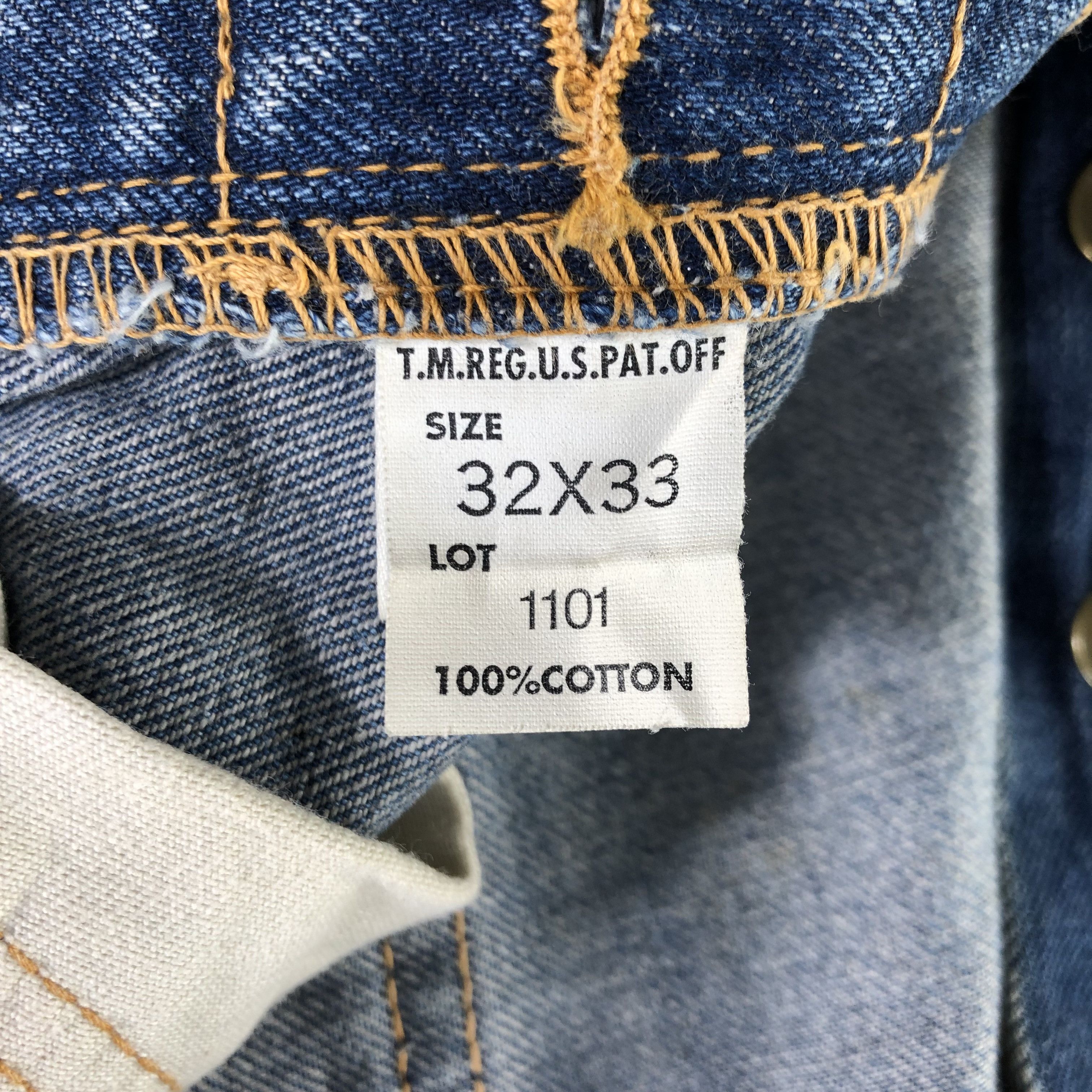 Lee Vintage Blue Wash Lee Jeans-J2961 Size US 32 / EU 48 - 10 Thumbnail