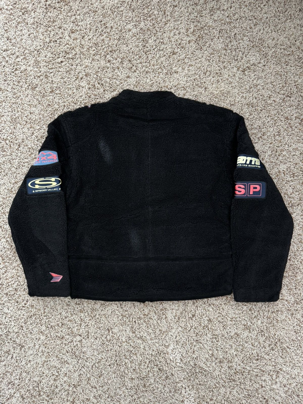 Sp5der Sp5der Black Sherpa Hunter Moto Jacket Size US M / EU 48-50 / 2 - 8 Thumbnail