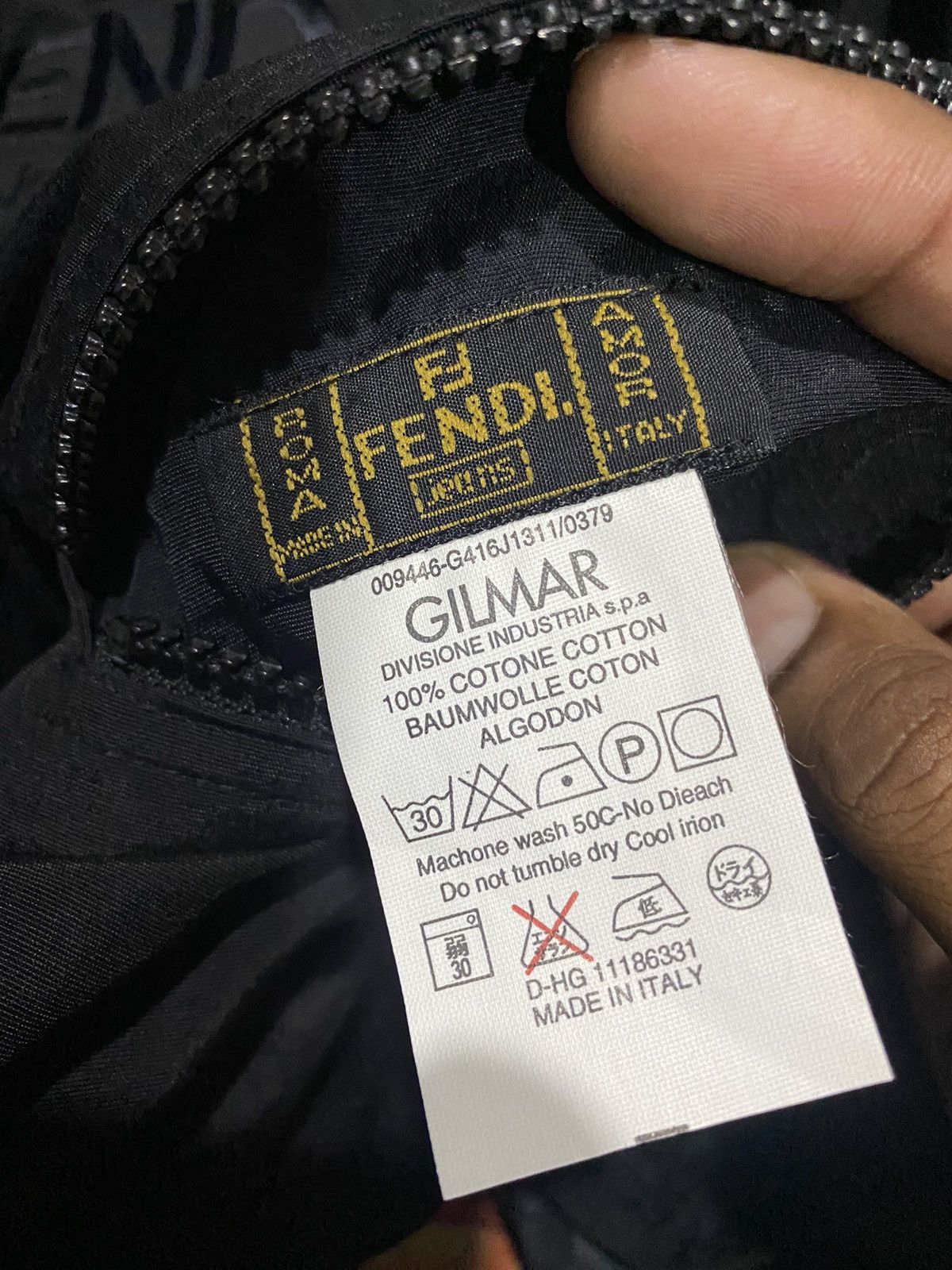 Fendi FENDI zucca Reversible Jacket Monogram Black Nylon Size US XL / EU 56 / 4 - 10 Thumbnail