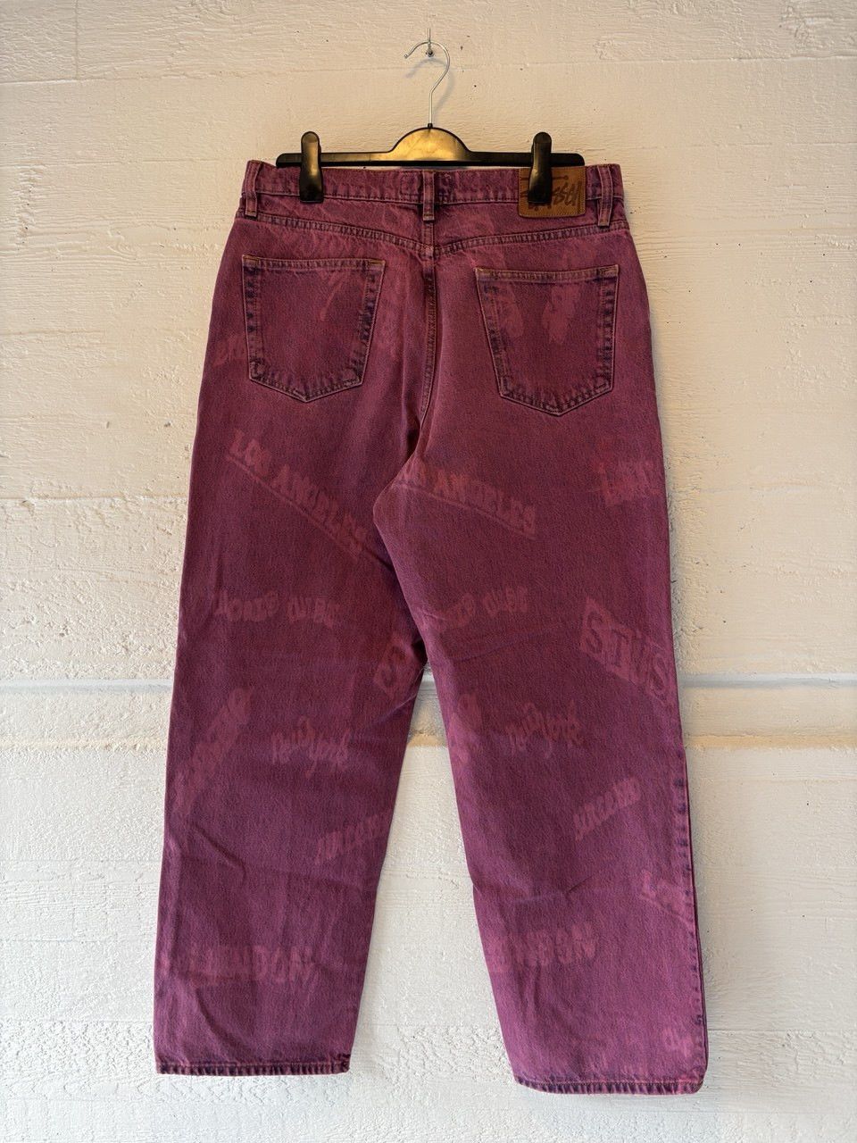 Stussy Stussy Worldwide Big Ol Jeans Magenta Purple sz 32 Size US 32 / EU 48 - 2 Thumbnail
