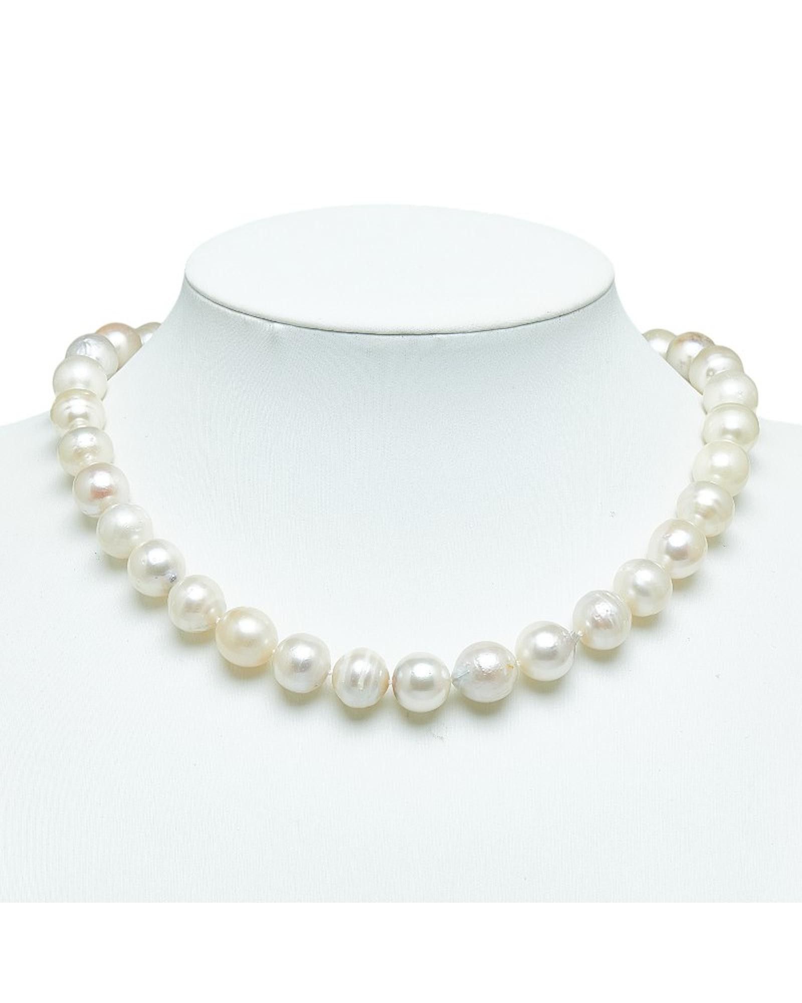 image of Classic Pearl Necklace In 14K Gold, Women's