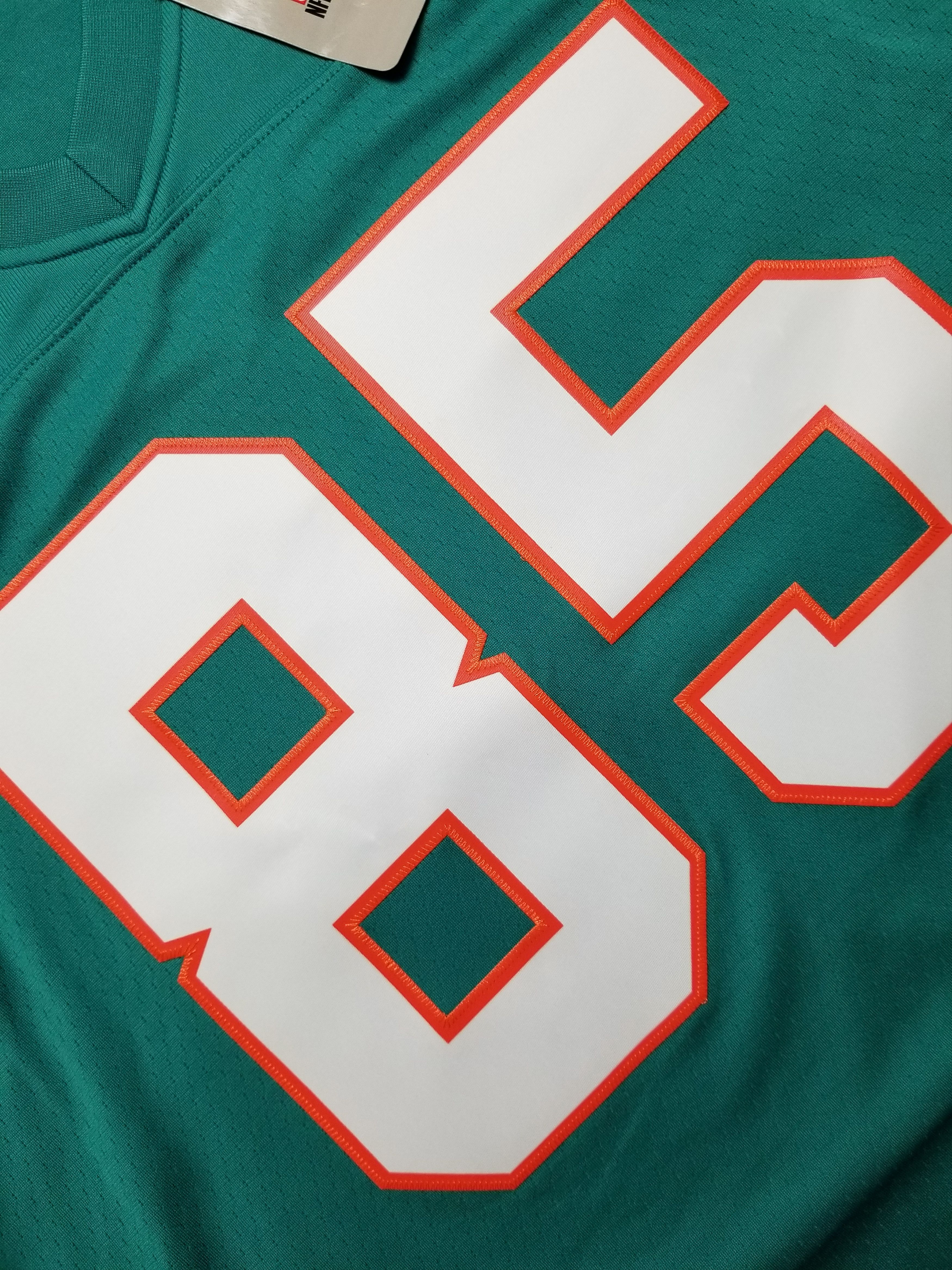 Mitchell & Ness Miami Dolphins Mark Duper #85 Aqua 1984 NFL Legacy Jersey Size US XL / EU 56 / 4 - 12 Thumbnail