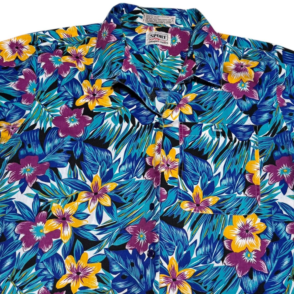 Vintage Vintage Carriage Sport Floral Button Down Hawaiian Shirt L Size US L / EU 52-54 / 3 - 2 Thumbnail