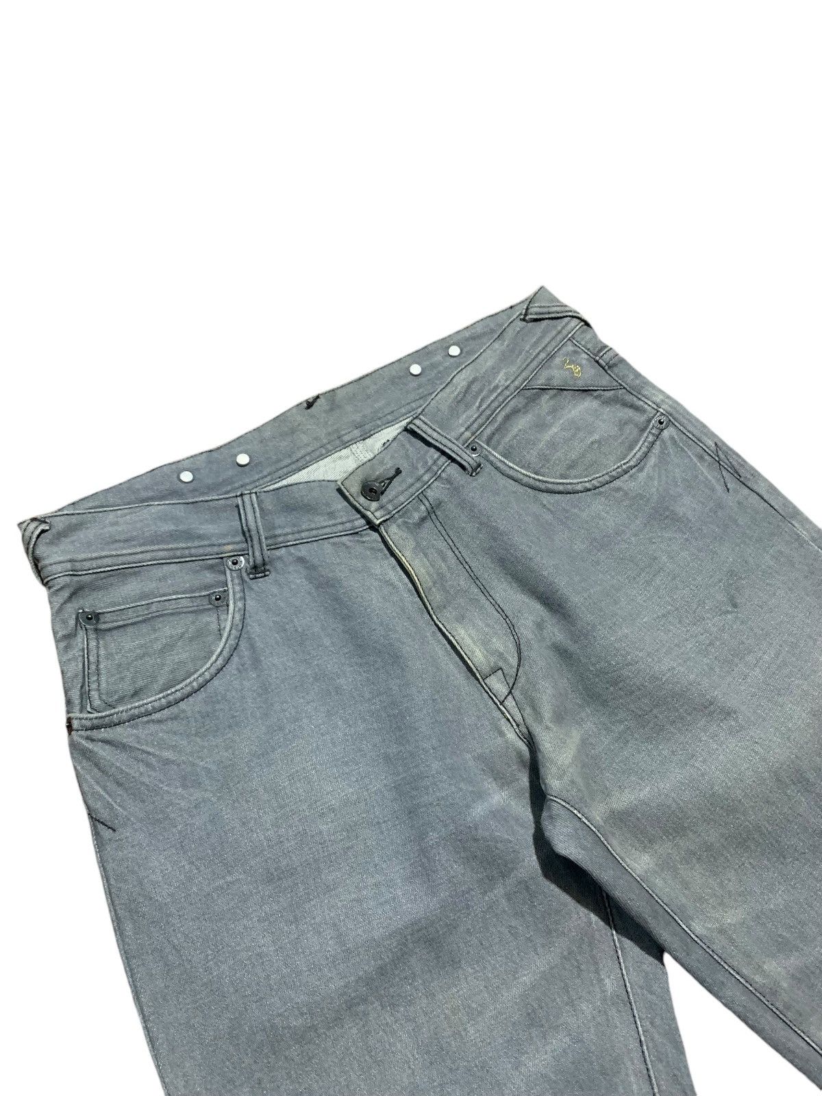291295=Homme 291295 Homme leather cowhide part straight fit jeans Size US 33 - 5 Thumbnail