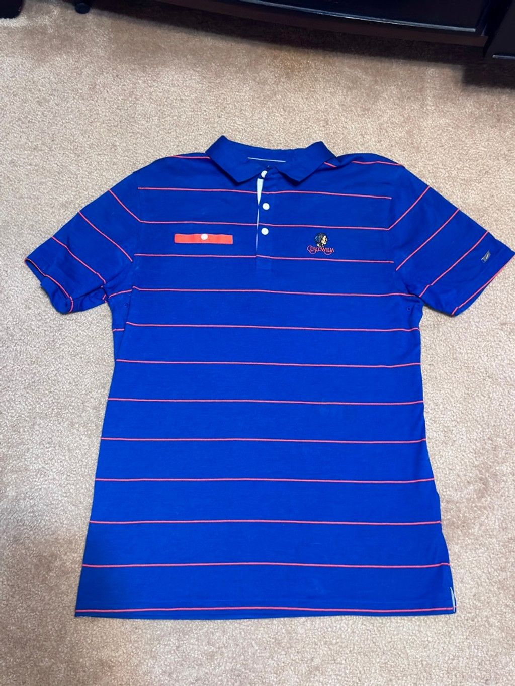 Nike Mens Ocean Blue Golf Dri-Fit Shirt Sz-M “Cuscowilla” Club Size US M / EU 48-50 / 2 - 1 Thumbnail