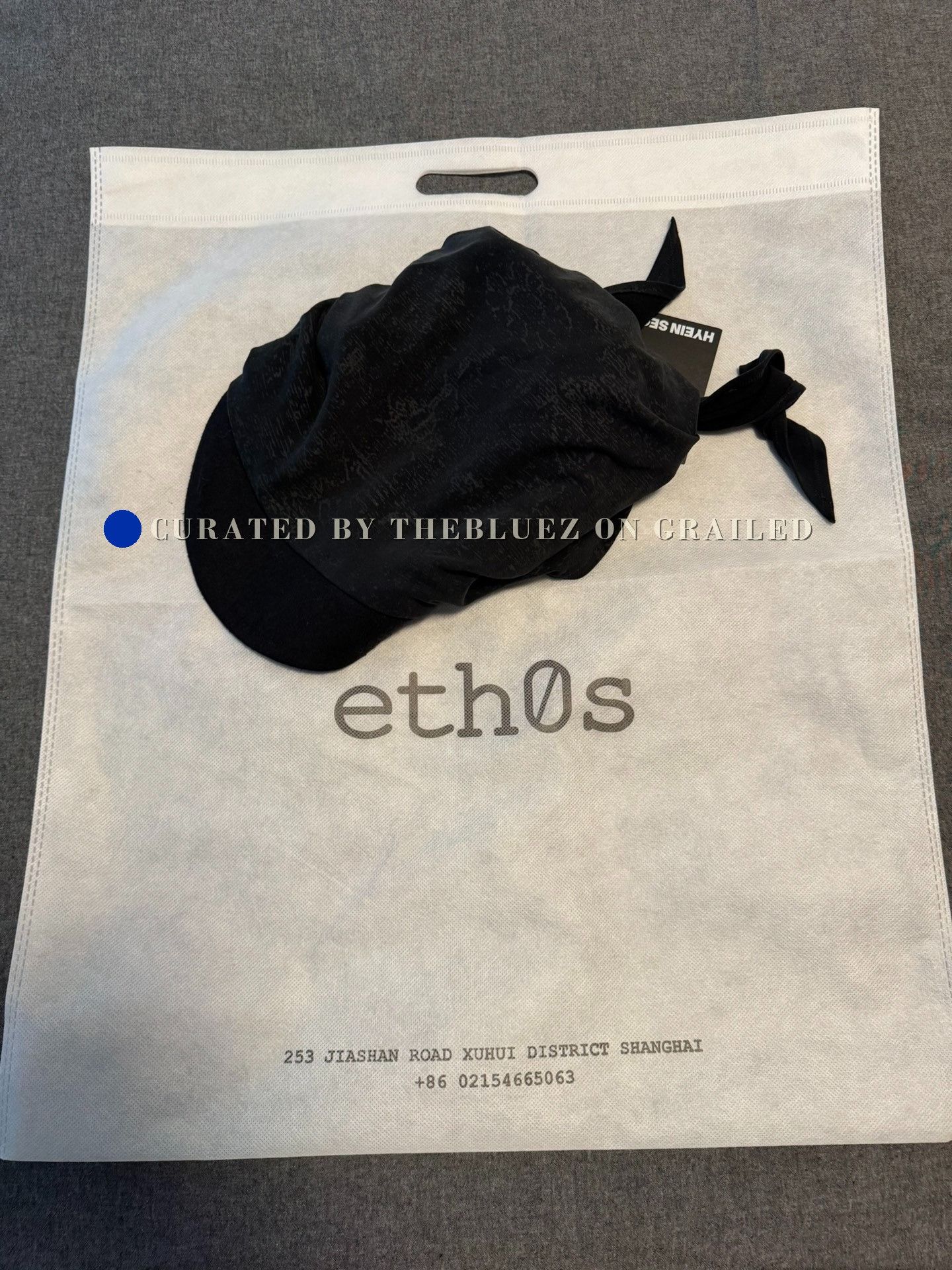 Hyein Seo Layered Scarf Hat in Black, Women's — image 3 of 3