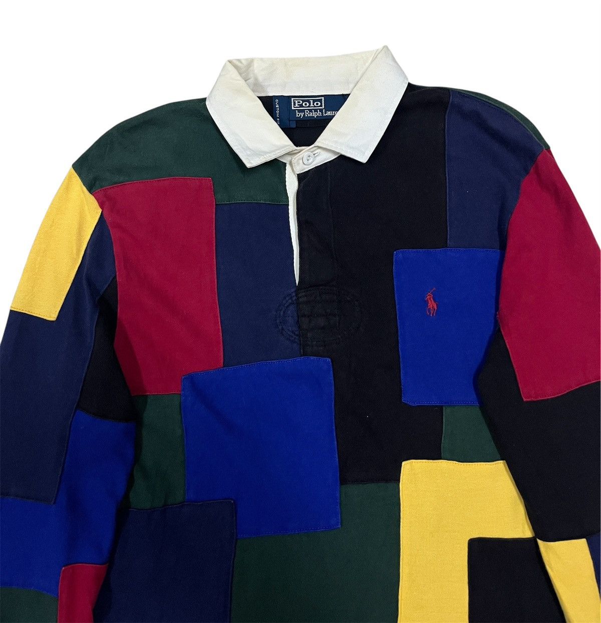 Polo Ralph Lauren Vintage Polo ralph lauren rugby patchwork Size US L / EU 52-54 / 3 - 4 Thumbnail