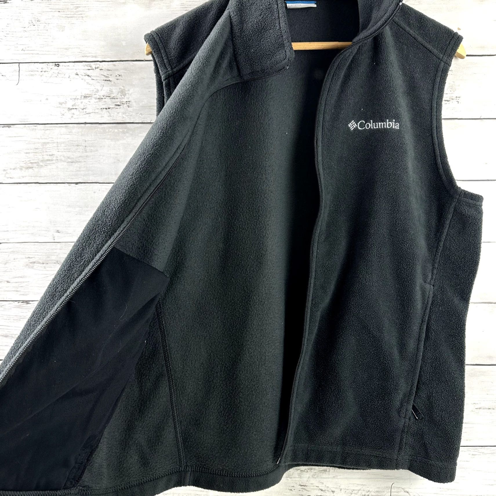 Vintage Columbia Fleece Full Zip Fleece Vest Mens Medium Black Size US M / EU 48-50 / 2 - 4 Thumbnail