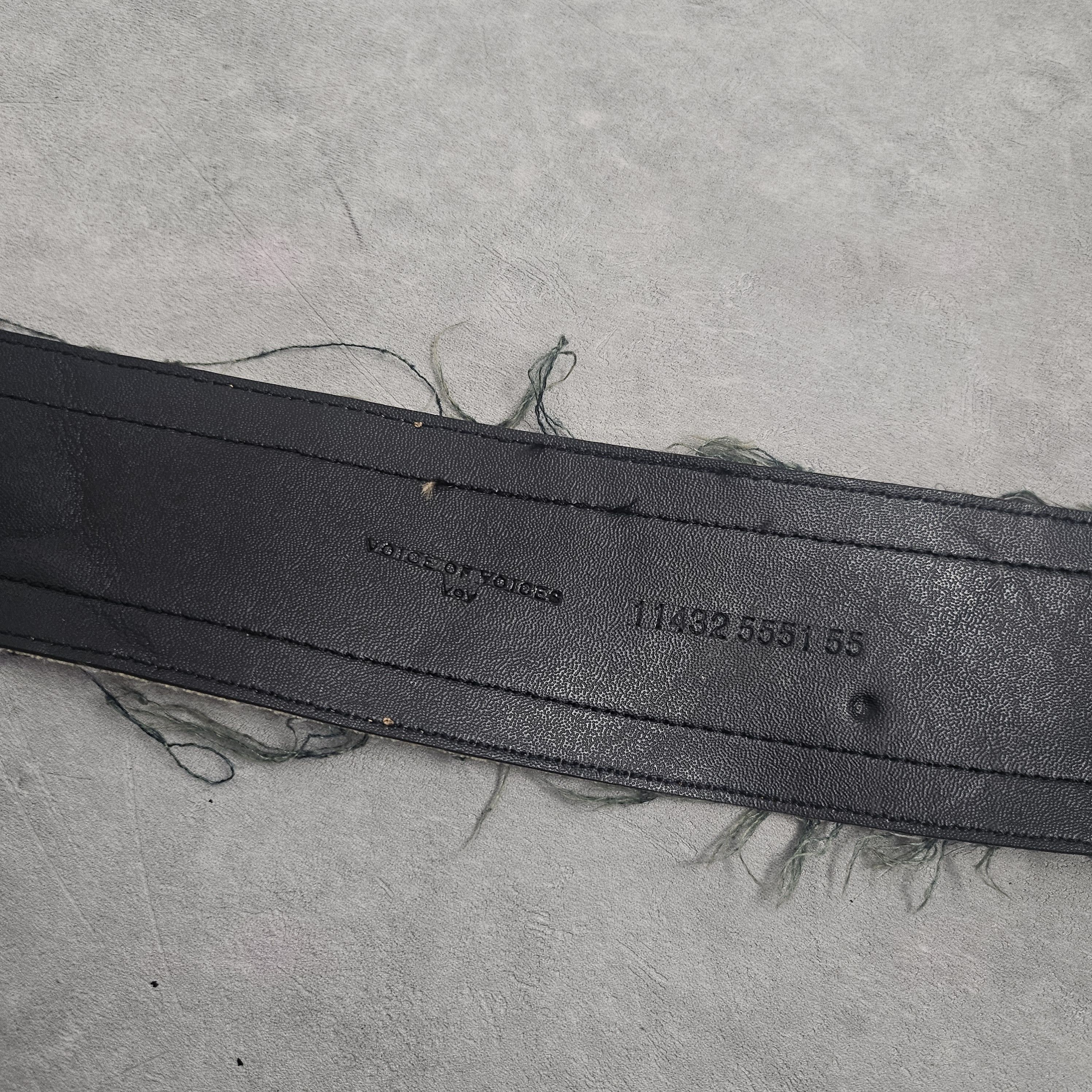 Japanese Brand Black Distressed denim Voice of voice belt Size ONE SIZE - 4 Thumbnail