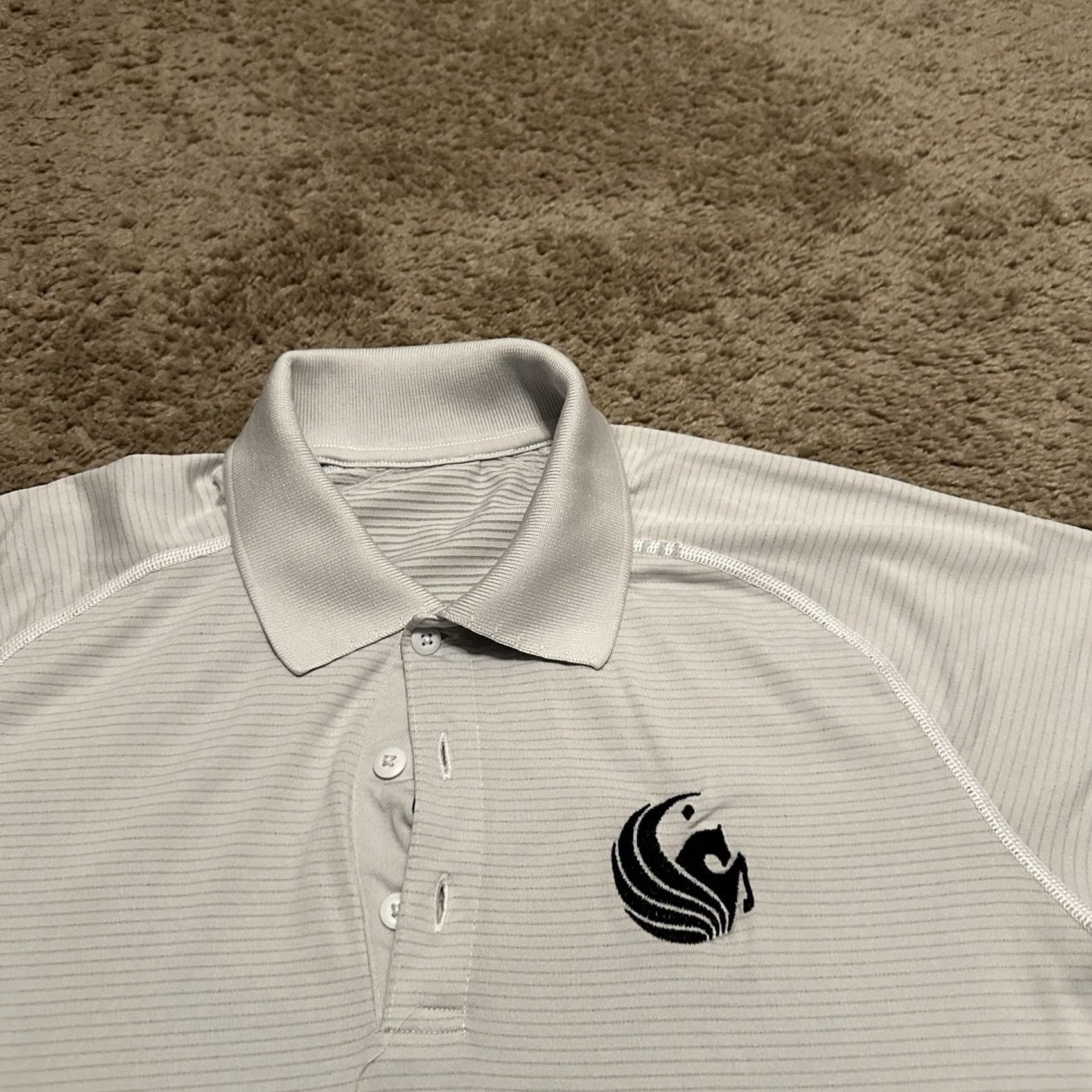 Lululemon Lululemon Metal Vent Tech Polo Mens M Collared Short Sleeve White Solid Logo Breathable Lightweight Regular Performance Gym Training Size US M / EU 48-50 / 2 - 2 Thumbnail
