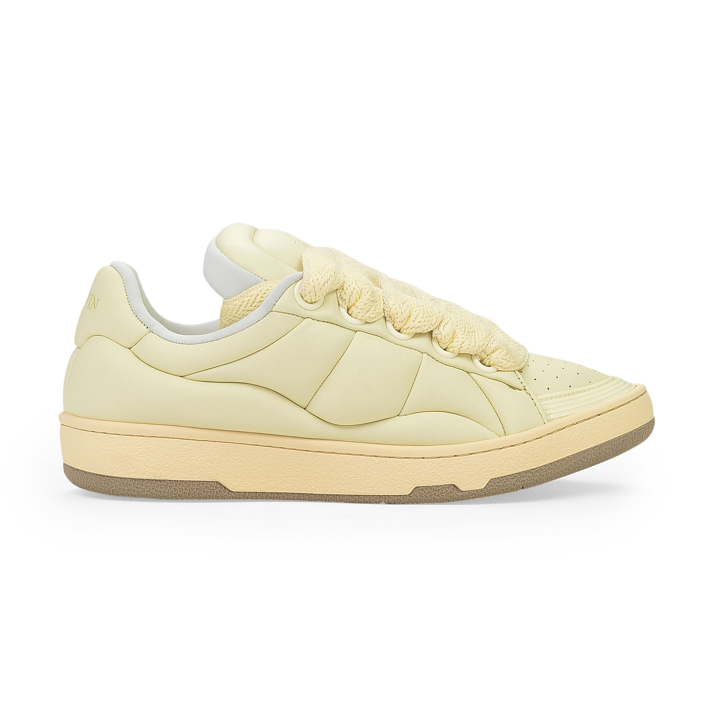 Lanvin YELLOW BASSES CURB XL SNEAKERS SIZE 40