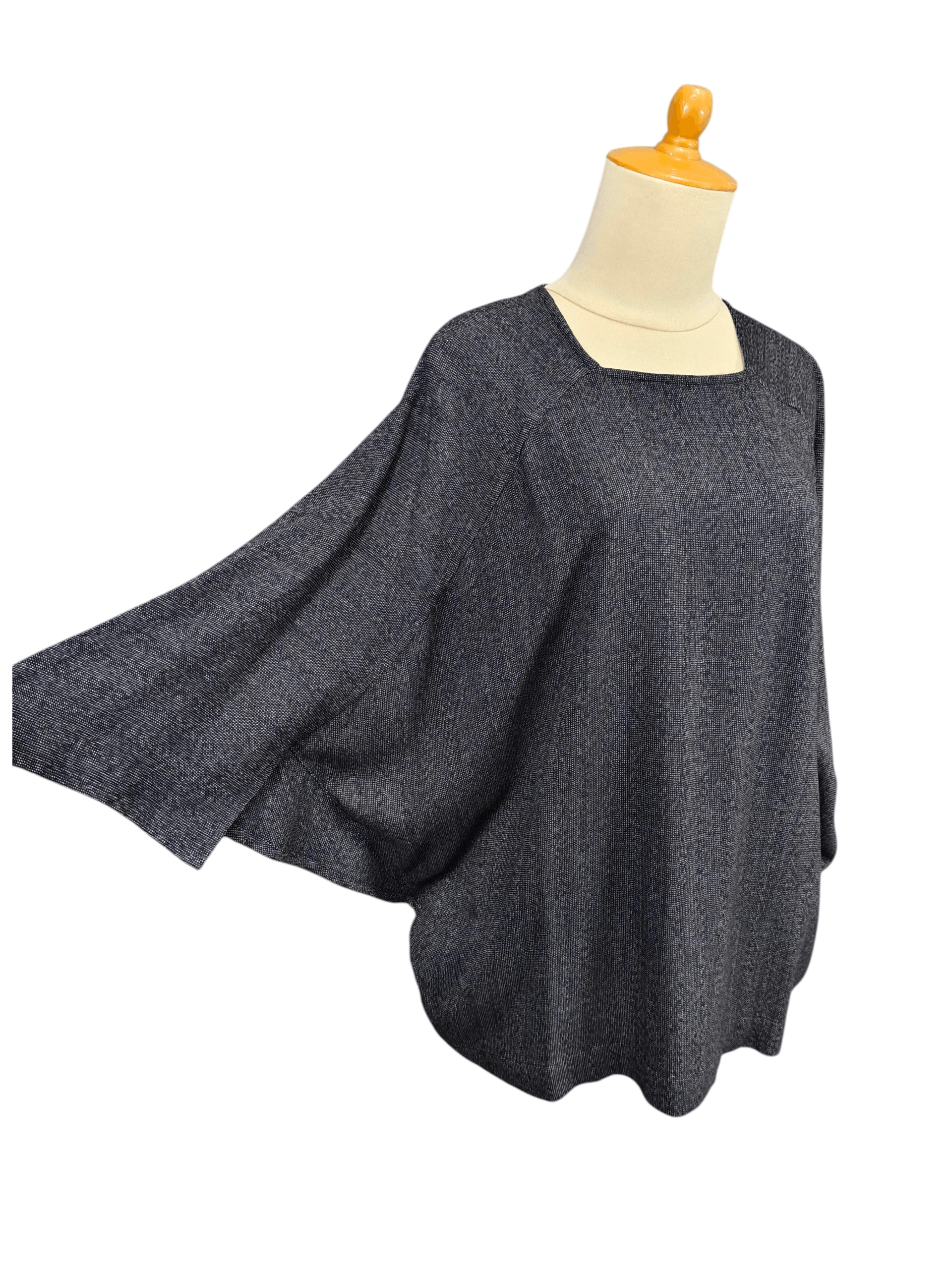 Comme des Garcons ARCHIVE📕90s CDG Oversized Batwing Dolman Rayon Top Size L / US 10 / IT 46 - 1 Thumbnail