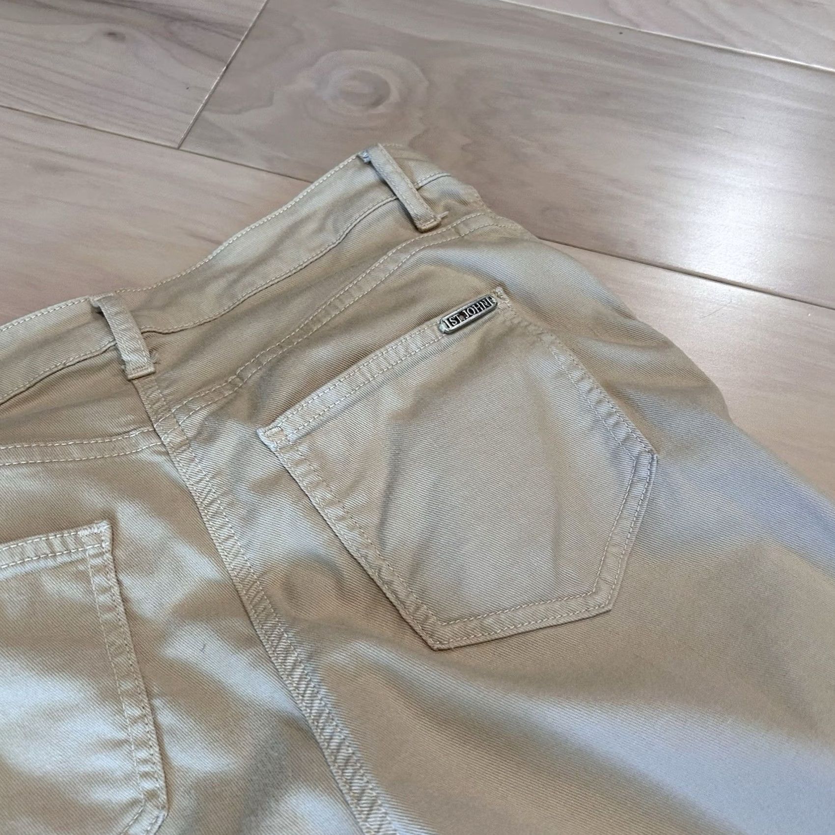 Vintage St John 5 Pocket Tan Twill Pants Women’s 8 Size 30" / US 8 / IT 44 - 4 Thumbnail