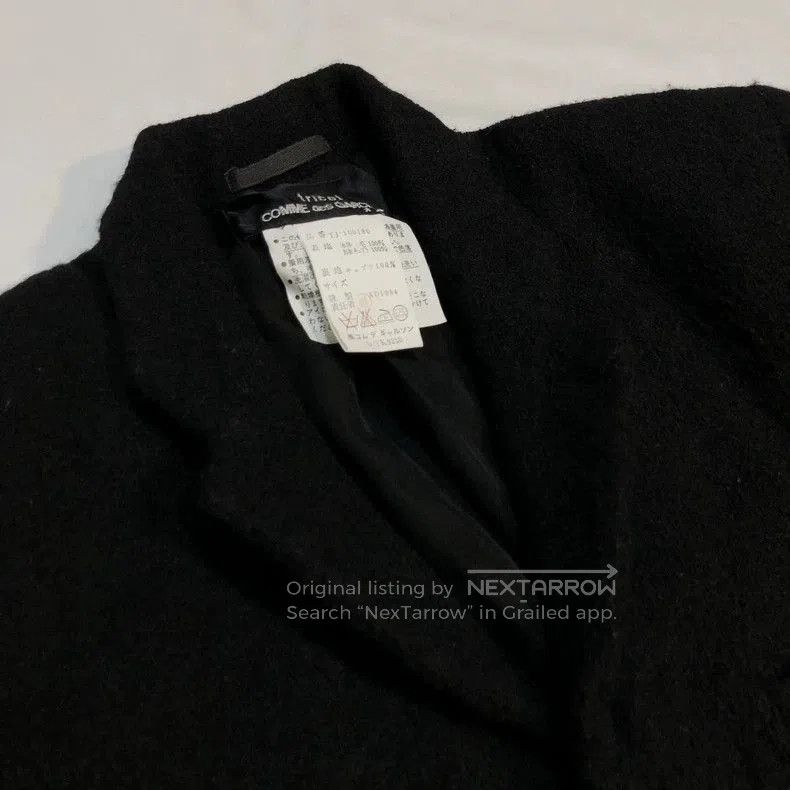 Comme des Garcons Comme des Garcons 94AW Boiled Wool Coat. Size US S / EU 44-46 / 1 - 7 Thumbnail