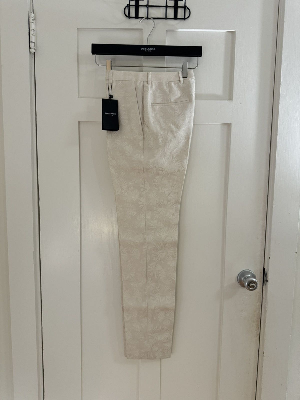 Saint Laurent Paris Saint Laurent Paris SS21 Jacquard Wool-Silk Blend Trouser Size US 29 - 6 Thumbnail