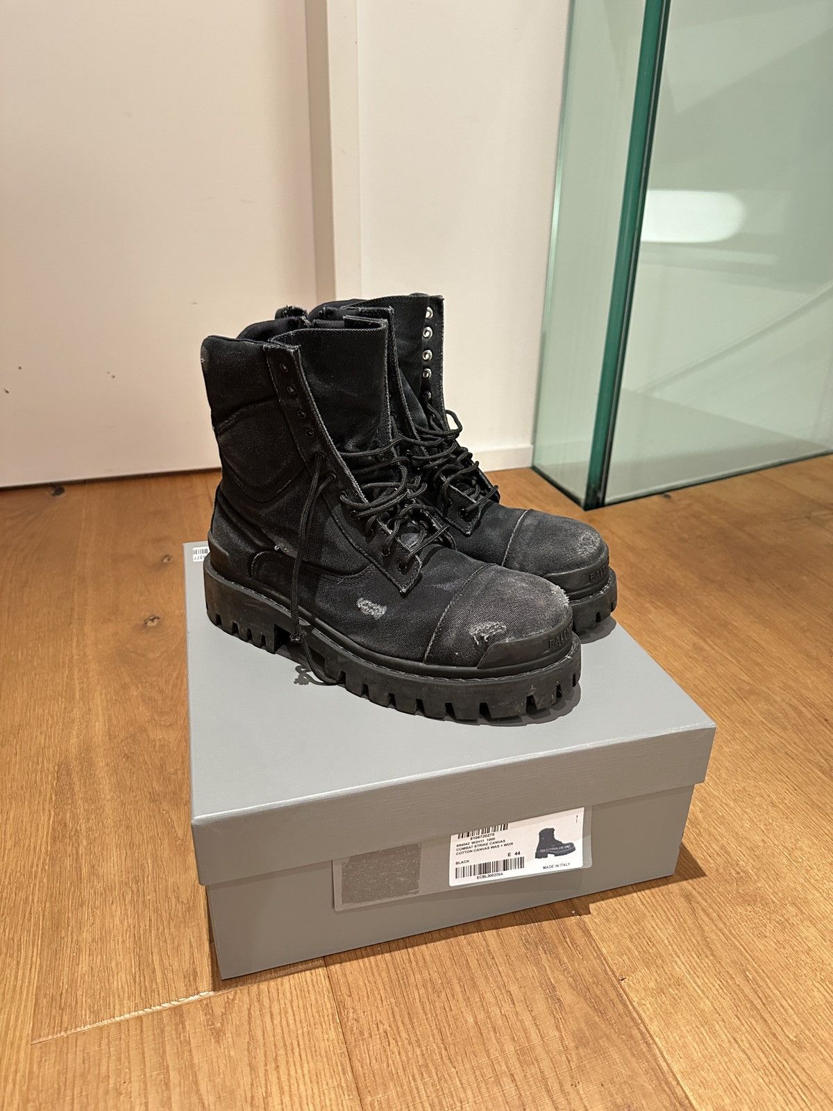 Balenciaga balenciaga strike combat boots | Grailed